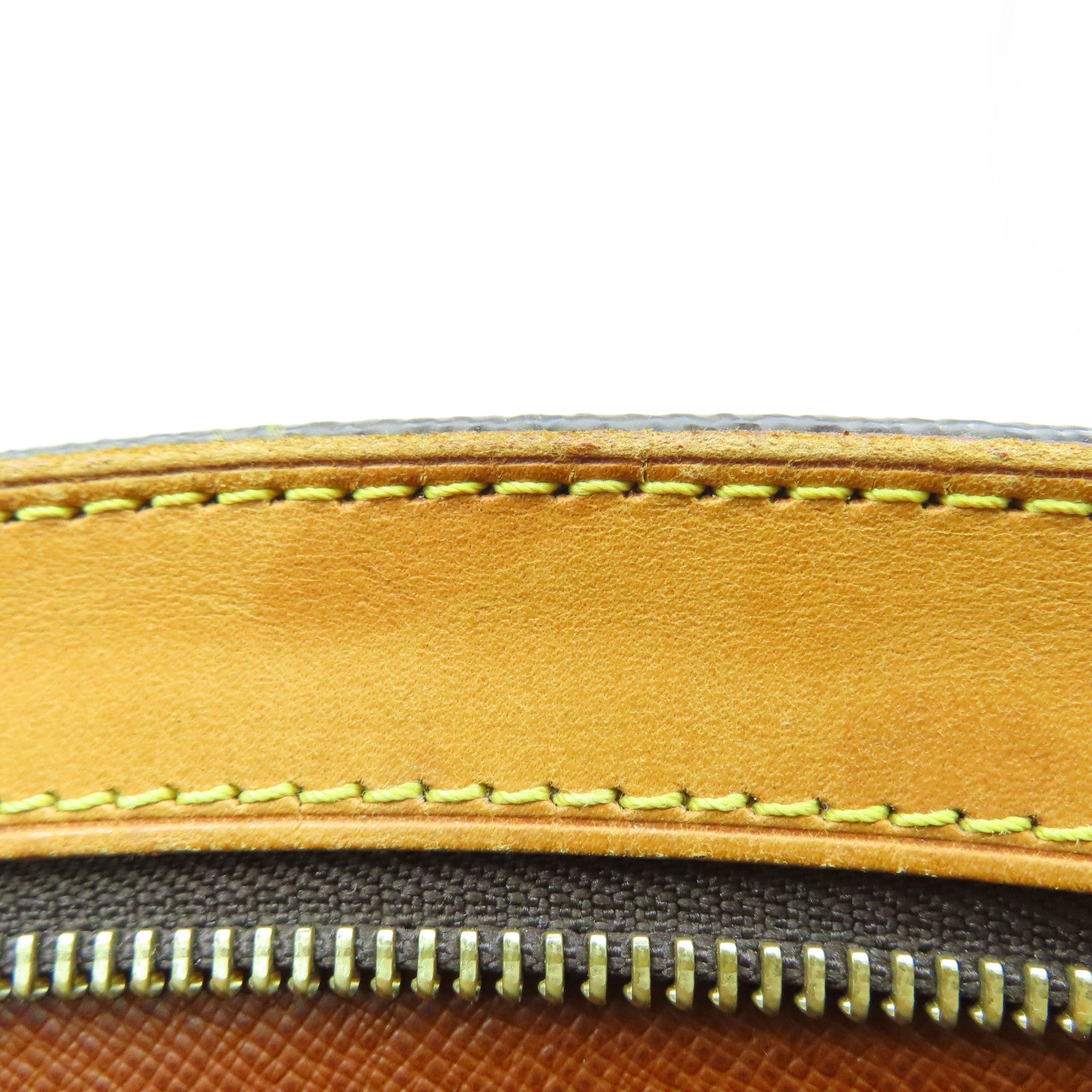 LOUIS VUITTON Monogram Drouot Gold Buckle Shoulder Bag Brown