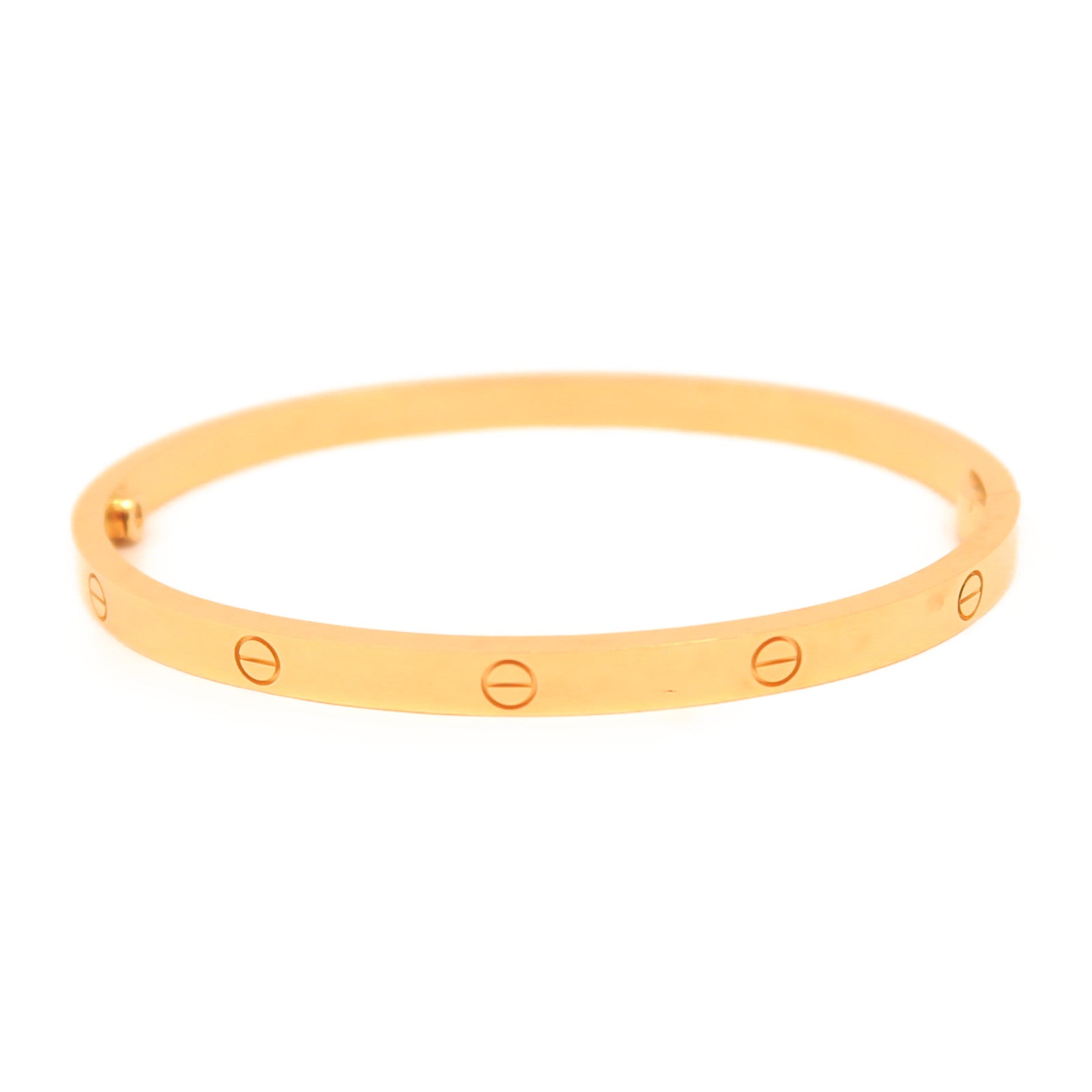 CARTIER 18K黃金Mini Love Bracelet金扣手鐲金色