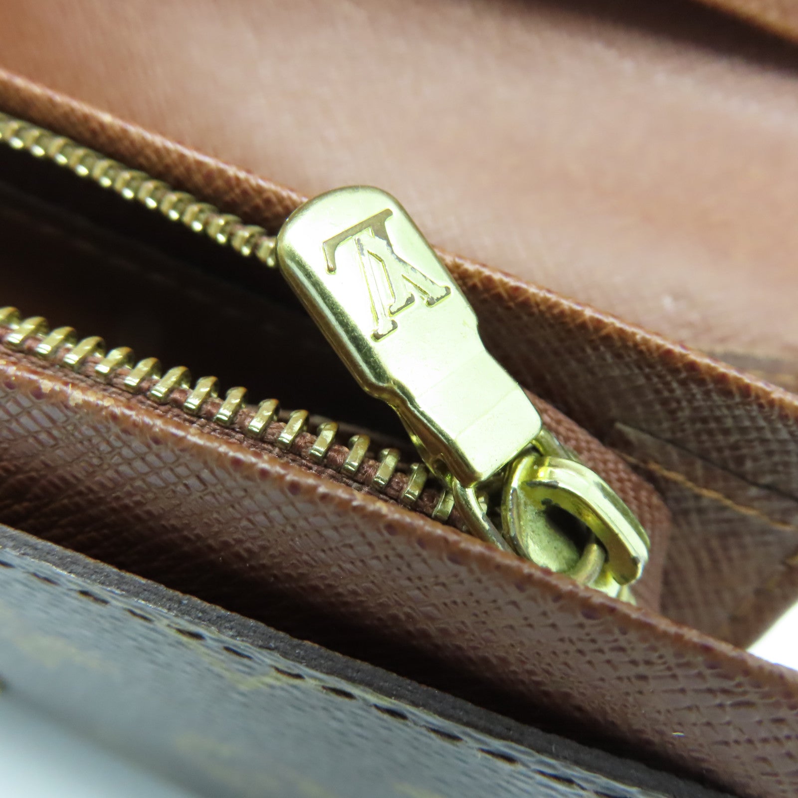 LOUIS VUITTON Monogram Porte Monoaie Vie Tresor金扣長錢包棕色