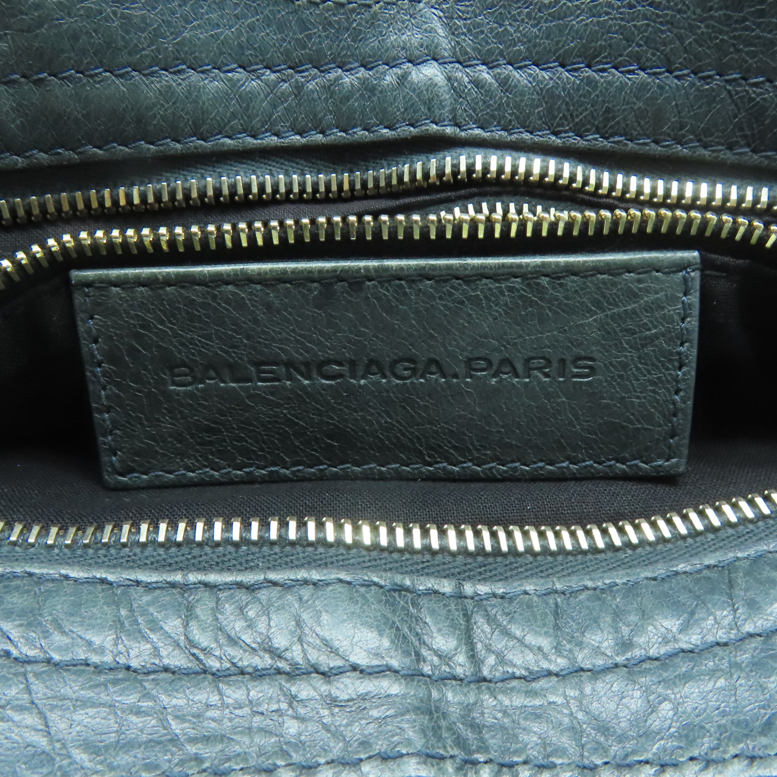 BALENCIAGA 牛皮皮革City Bag手挽肩背兩用袋綠色