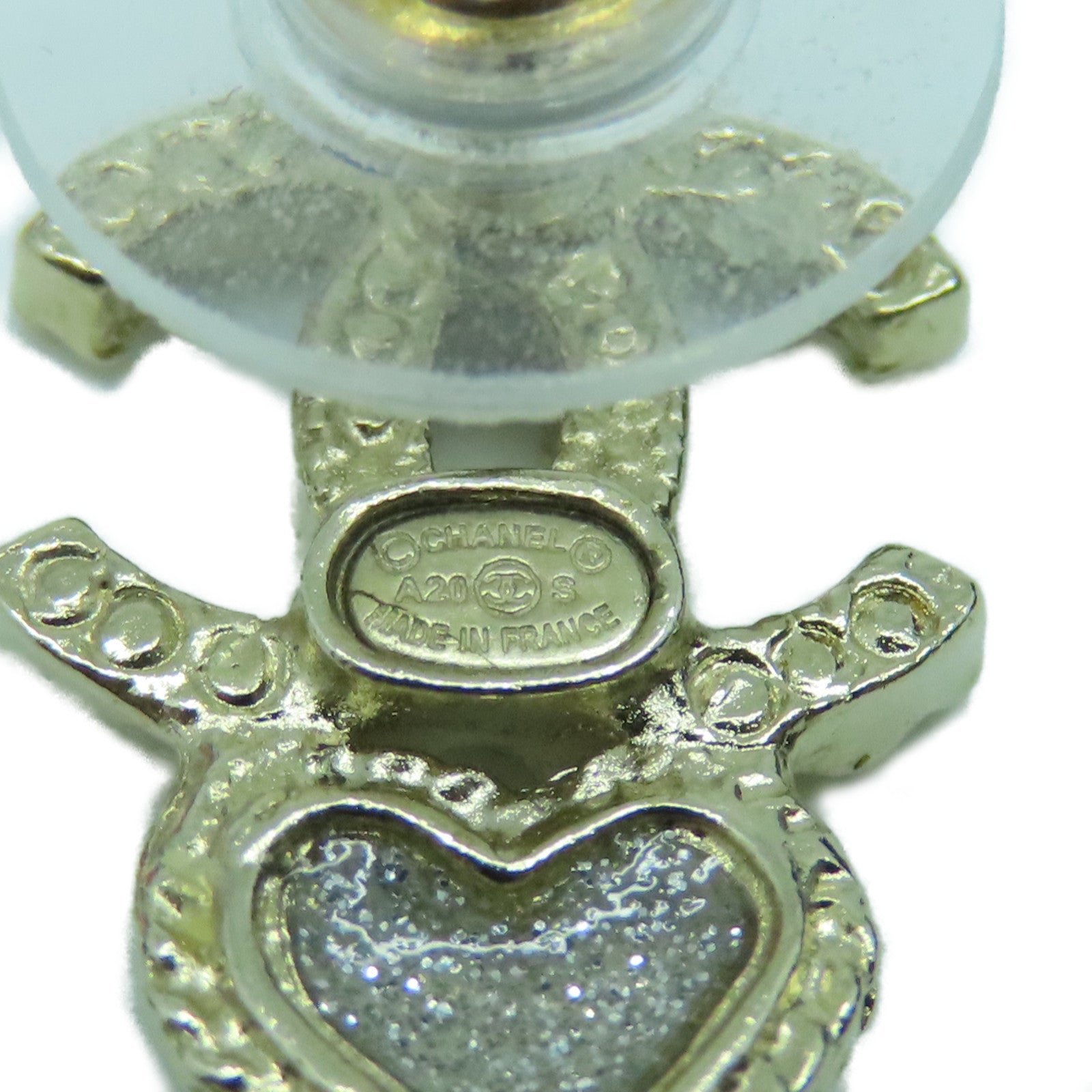 CHANEL 金属Earrings耳环金色黑色