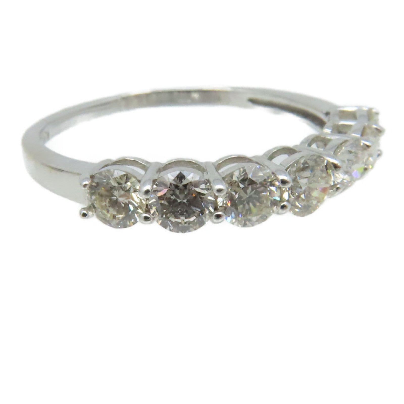 JEWELRY 18K白金Diamond Ring 1.0ct鑽石戒指US#7.75