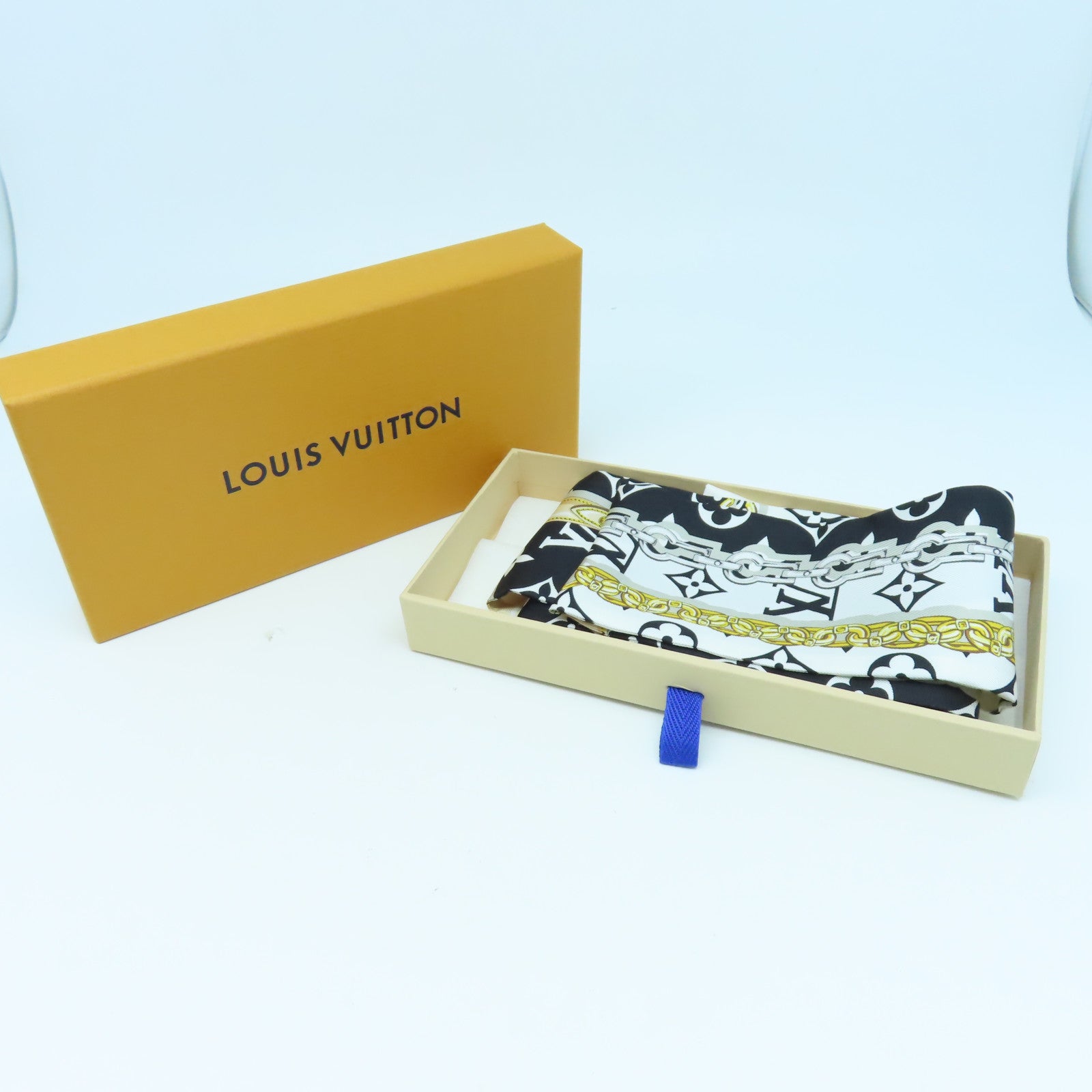LOUIS VUITTON 絲質Monogram Confindential絲巾黑色
