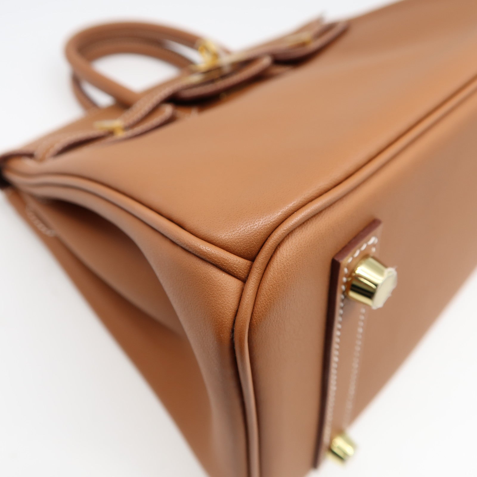 HERMES Swift皮革Birkin 25金扣手挽袋Gold經典駝色