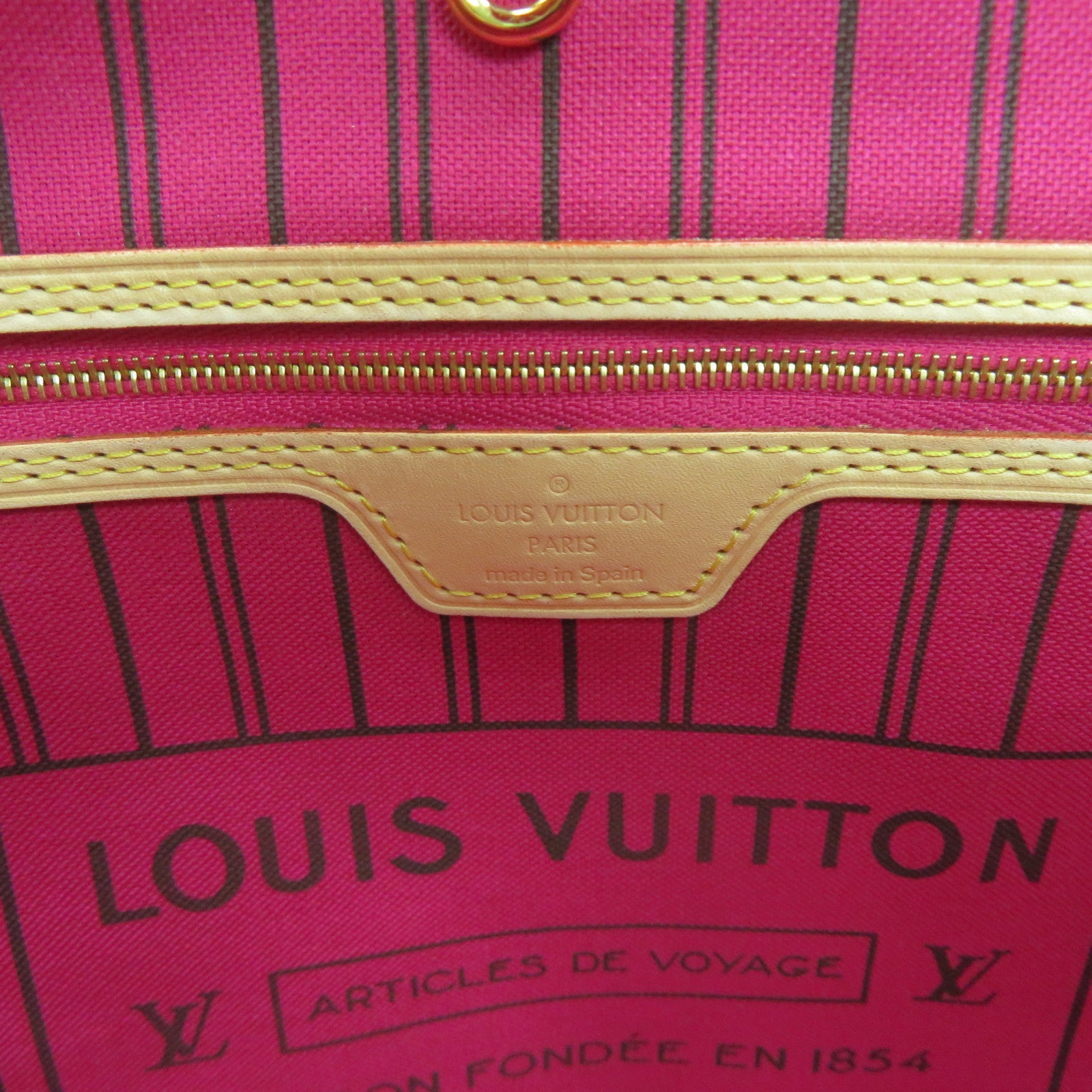 LOUIS VUITTON Monogram Neverfull MM Tote Bag肩背袋啡色