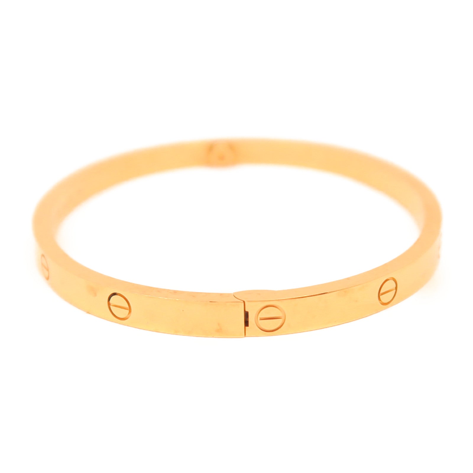 CARTIER 18K黃金Mini Love Bracelet金扣手鐲金色