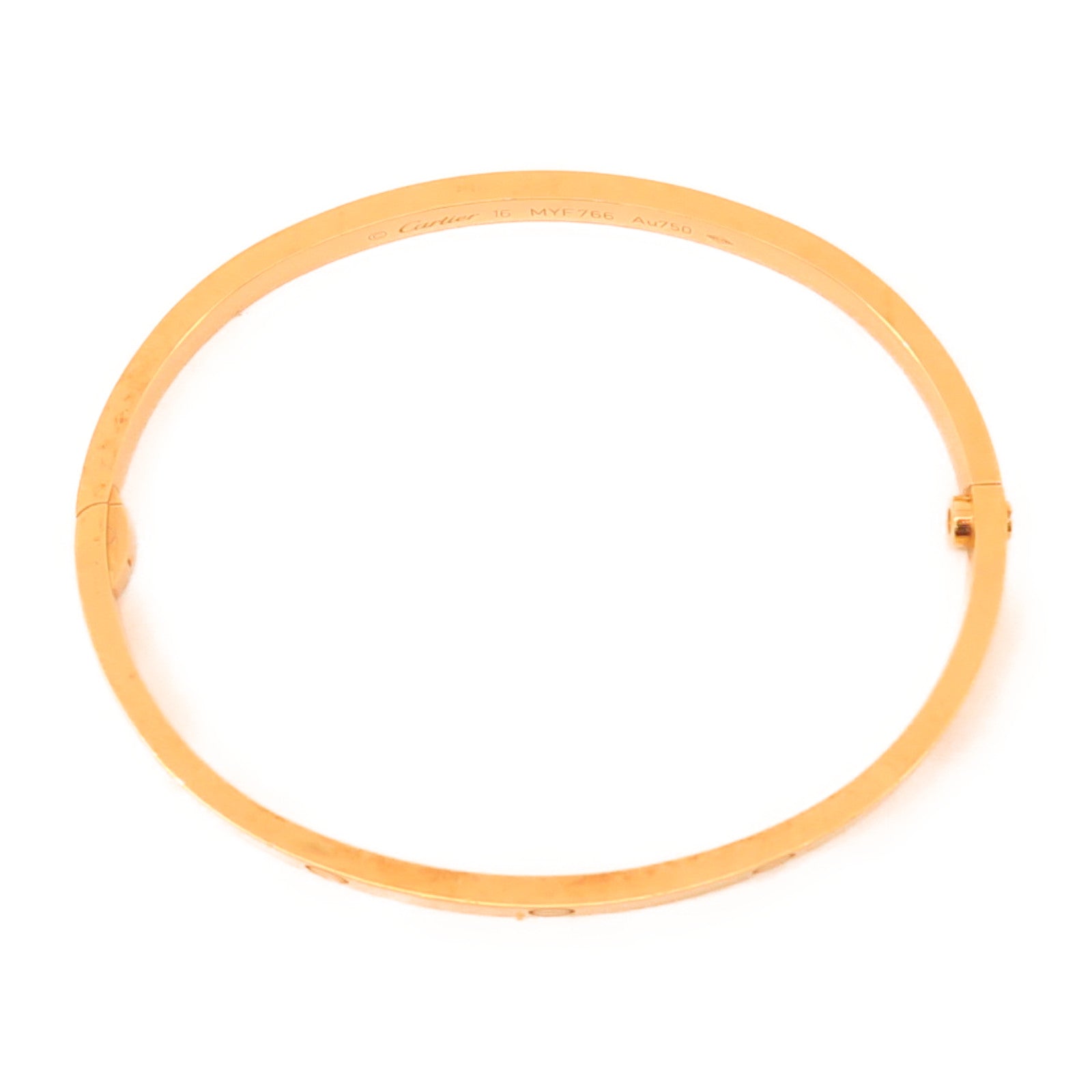 CARTIER 18K黃金Mini Love Bracelet金扣手鐲金色