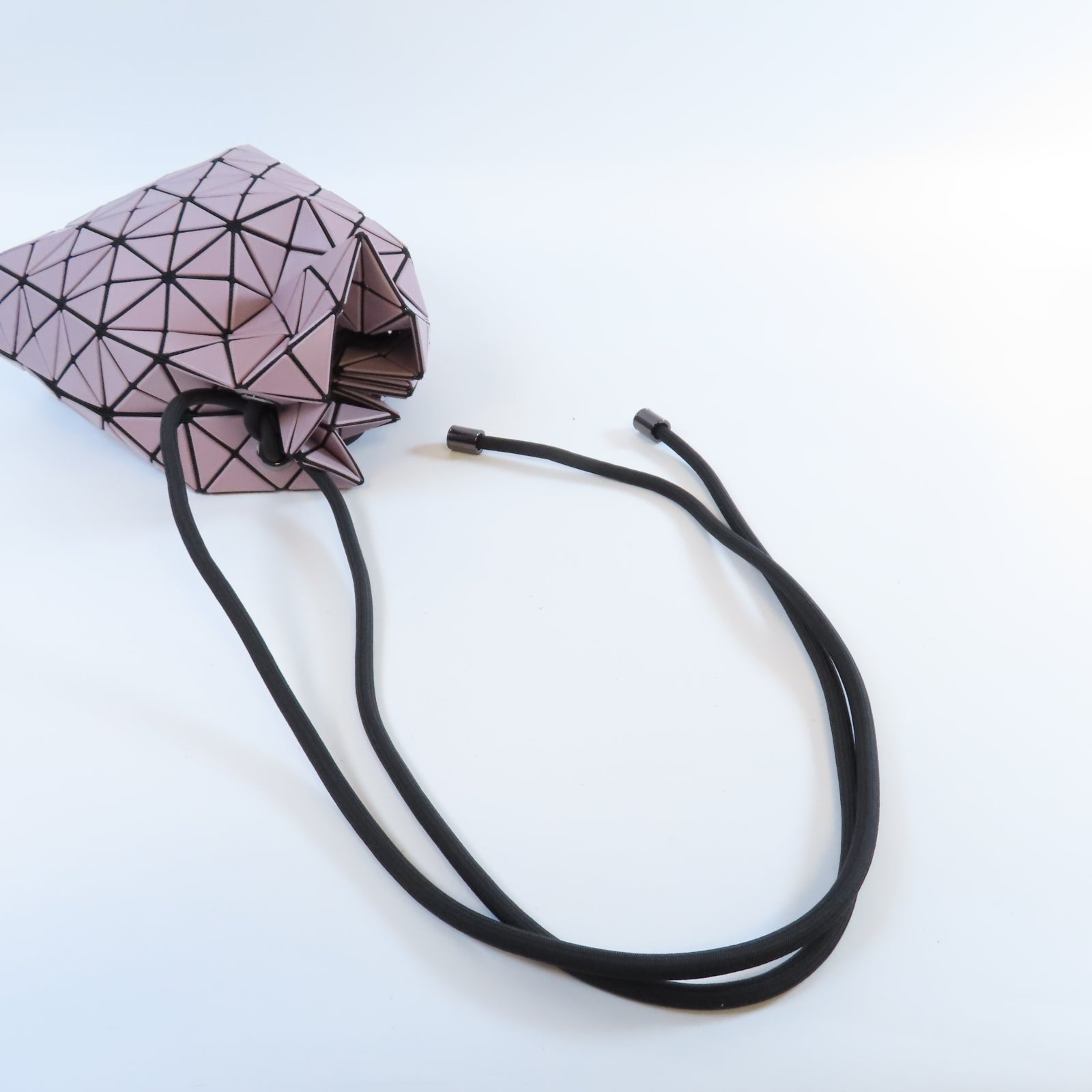 ISSEY MIYAKE PVC Shoulder Bag銀扣肩背袋粉紅色