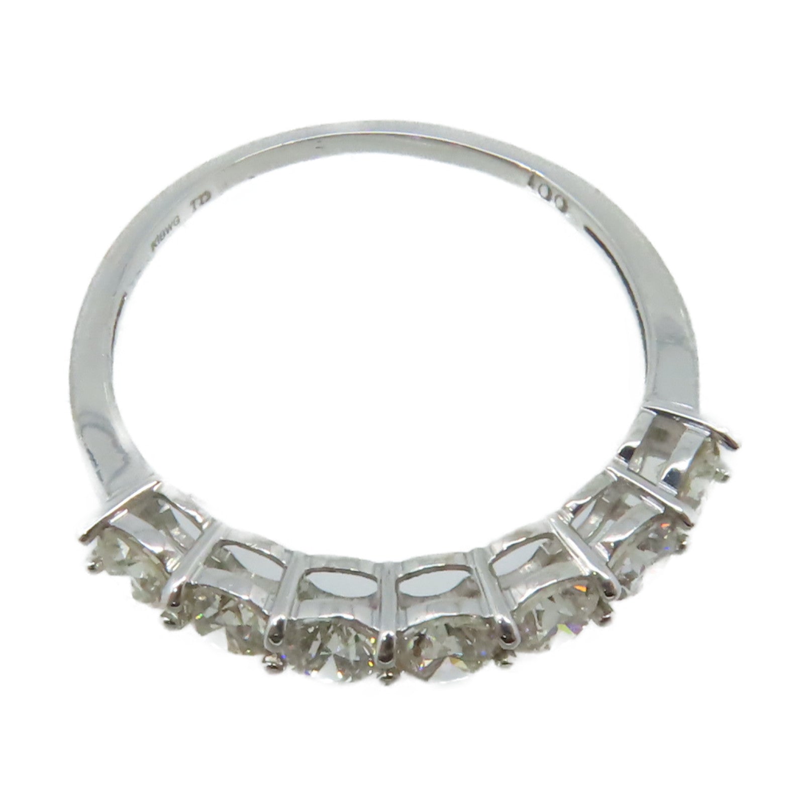 JEWELRY 18K白金Diamond Ring 1.0ct鑽石戒指US#7.75