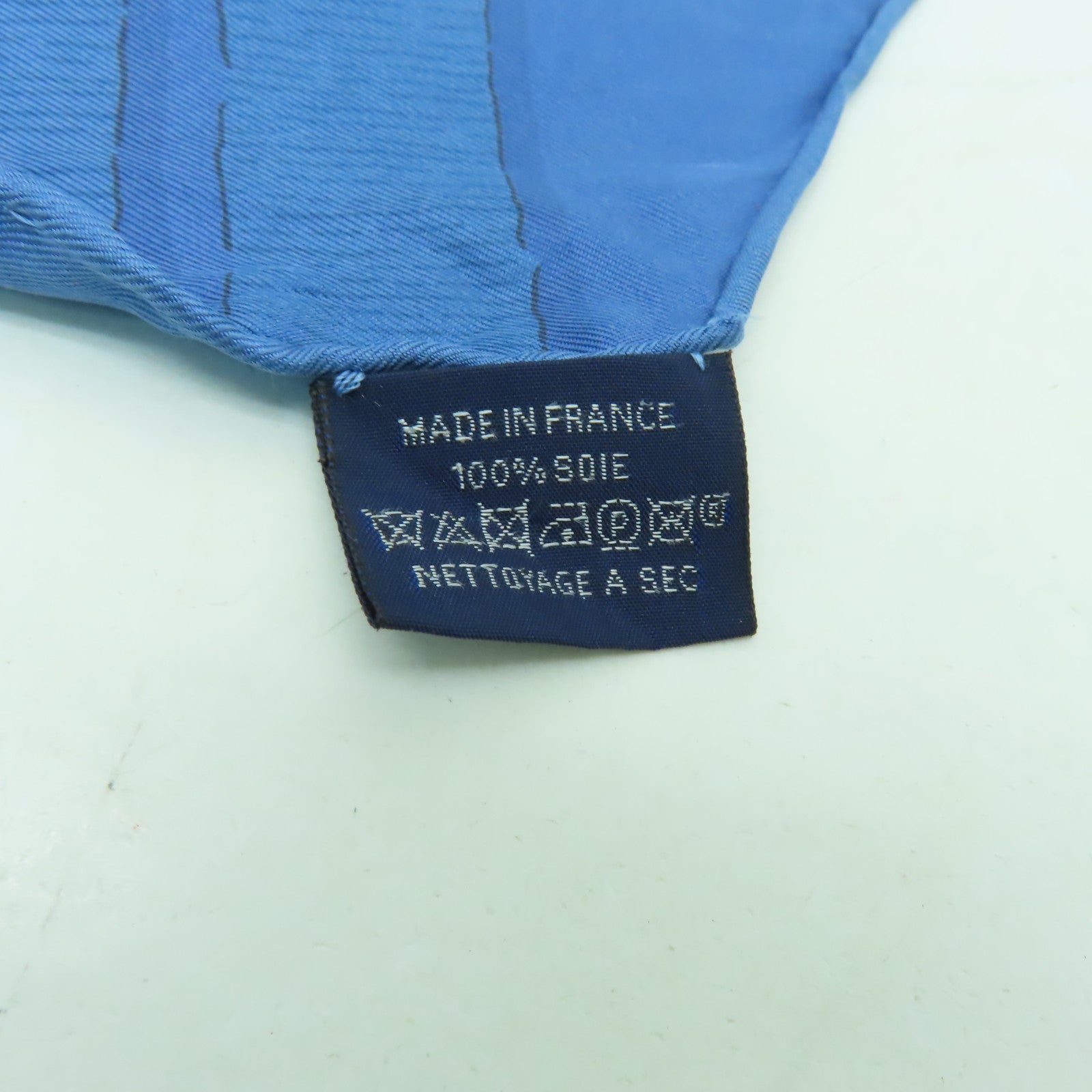 HERMES 【激減優惠】絲質Maxi Twilly絲巾藍色