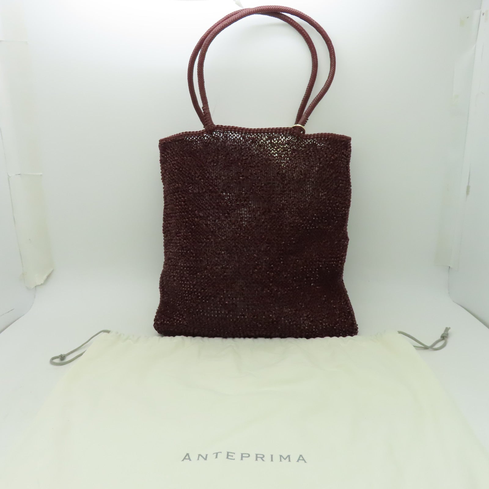ANTEPRIMA PVC Tote Bag金扣手挽袋紅色