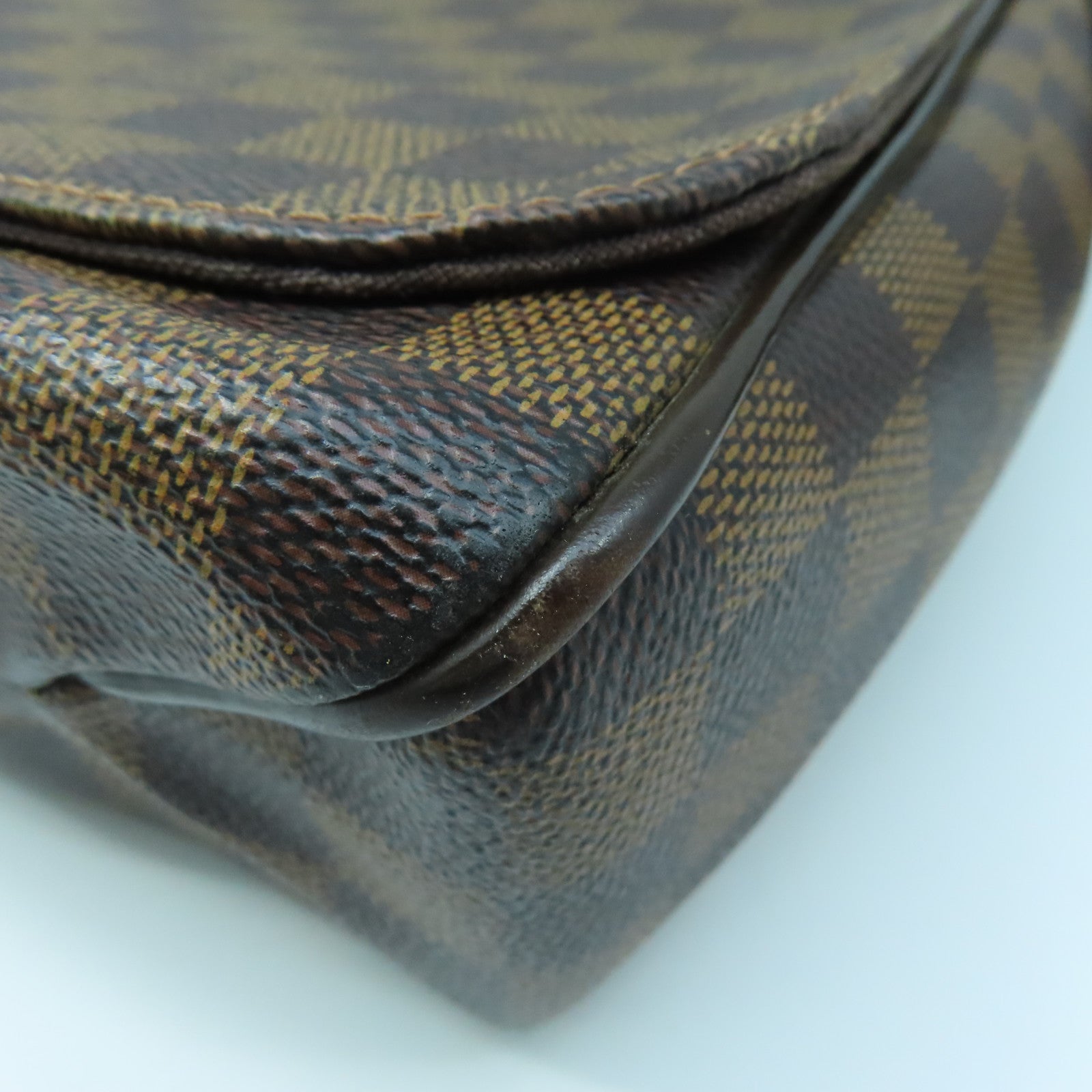 LOUIS VUITTON Damier District MM Shoulder Bag Brown