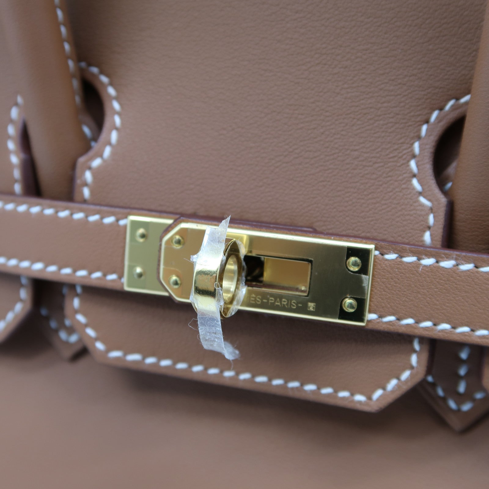 HERMES Swift皮革Birkin 25金扣手挽袋Gold經典駝色