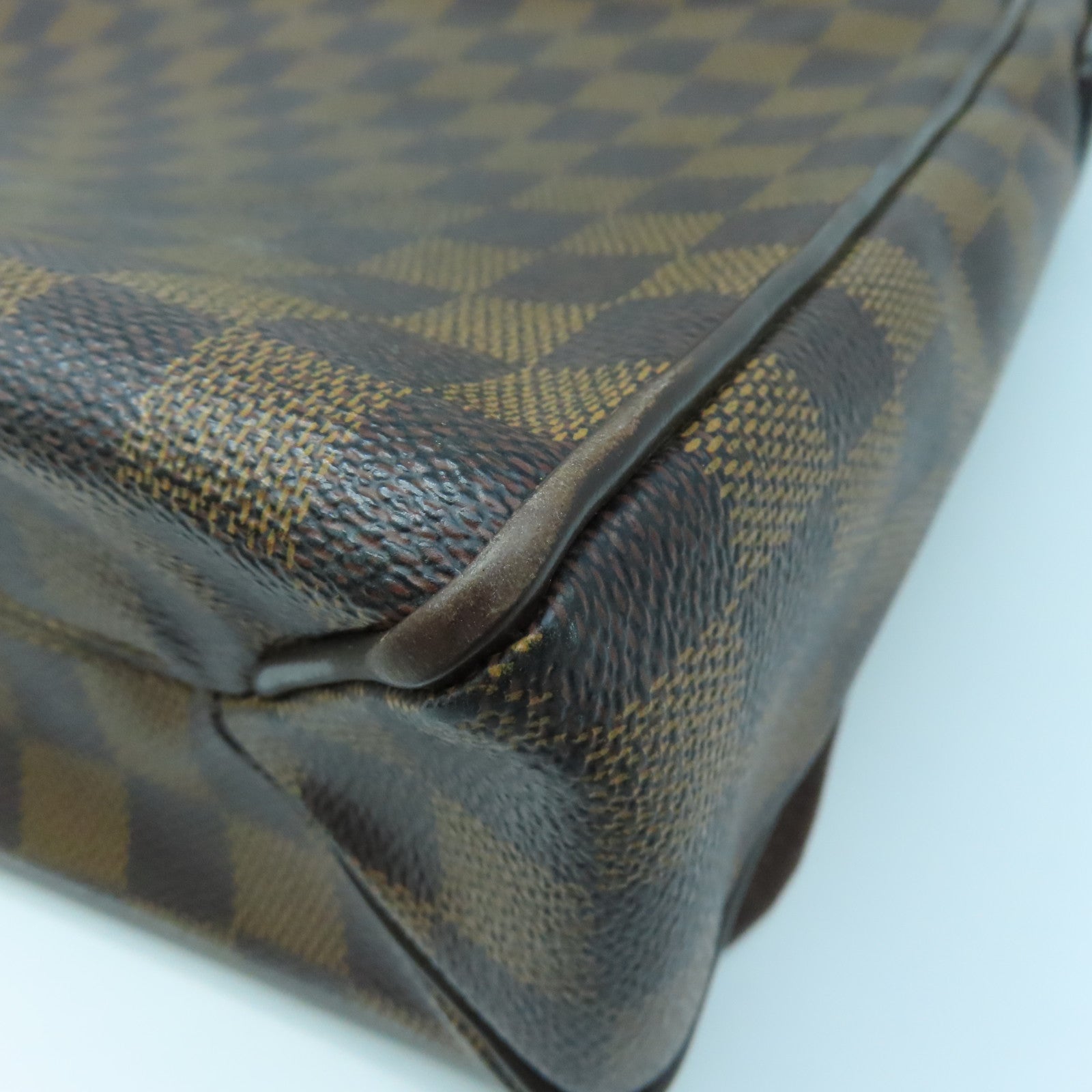 LOUIS VUITTON Damier District MM Shoulder Bag Brown