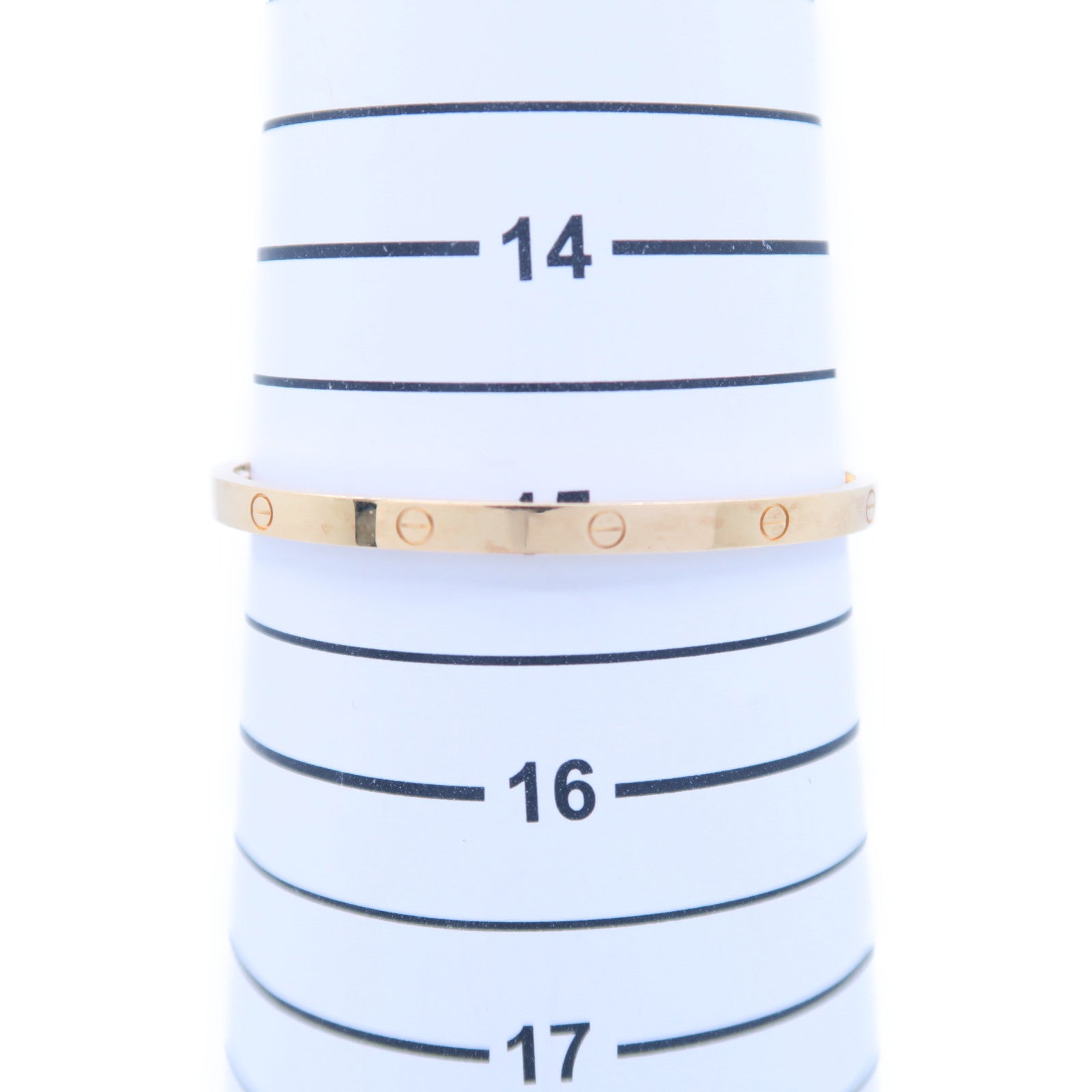 CARTIER 18K黃金Mini Love Bracelet金扣手鐲金色