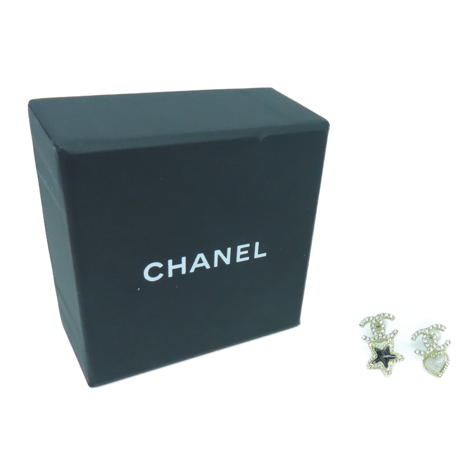 CHANEL 金属Earrings耳环金色黑色
