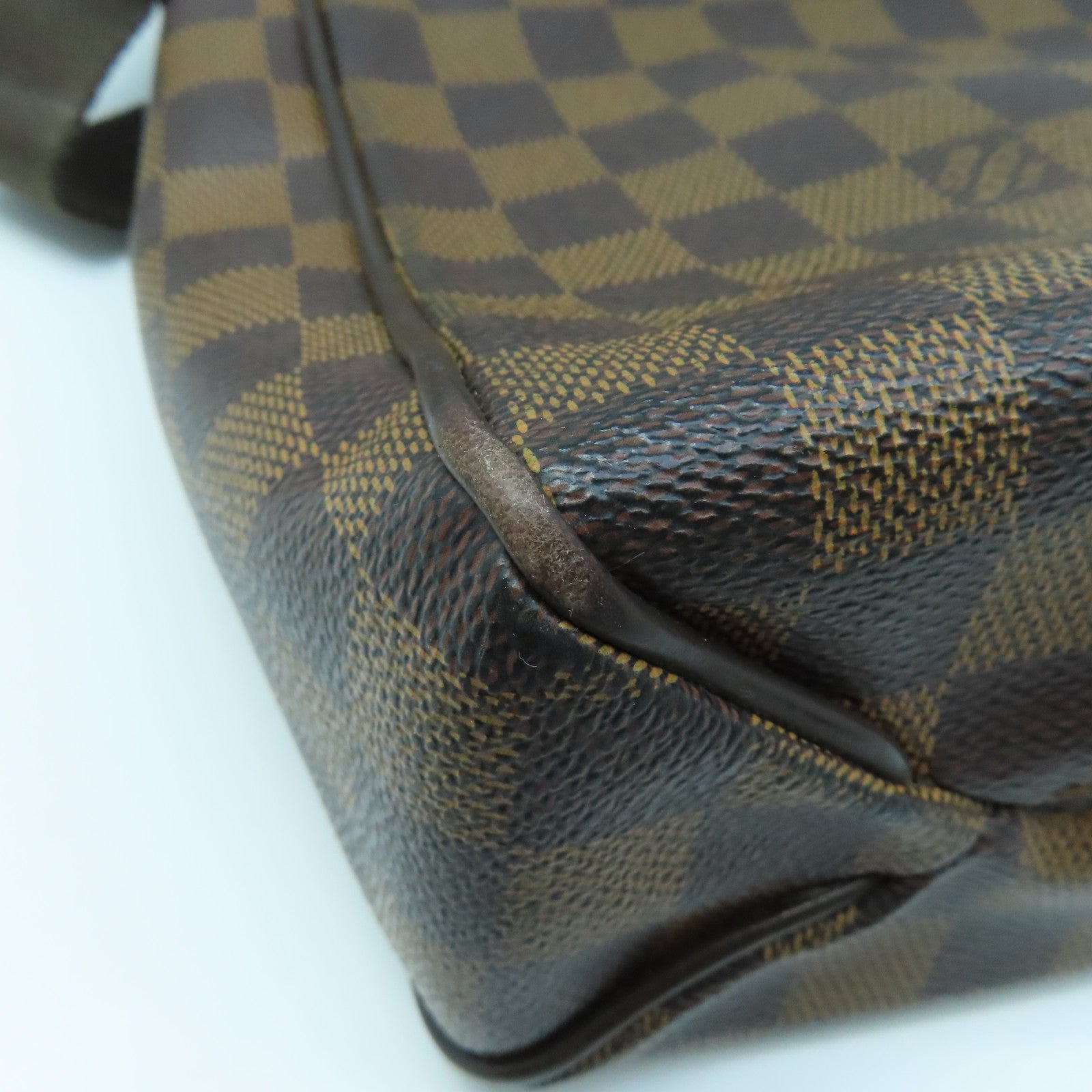 LOUIS VUITTON Damier District MM Shoulder Bag Brown