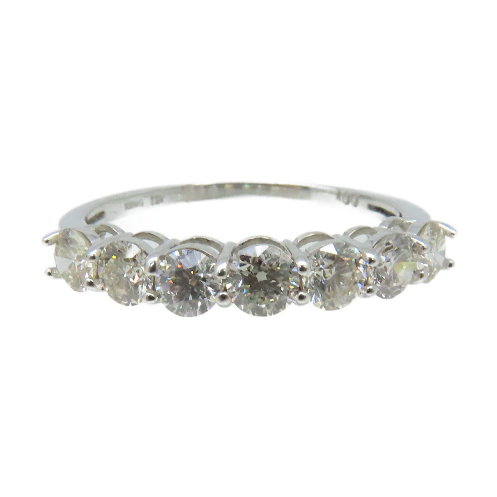 JEWELRY 18K白金Diamond Ring 1.0ct鑽石戒指US#7.75