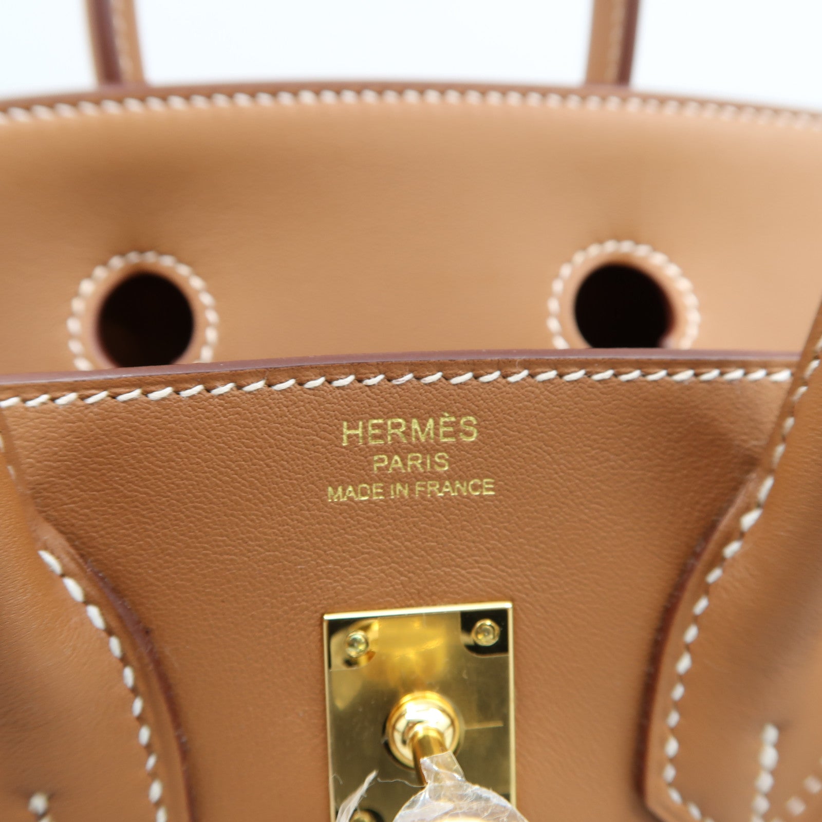 HERMES Swift皮革Birkin 25金扣手挽袋Gold經典駝色