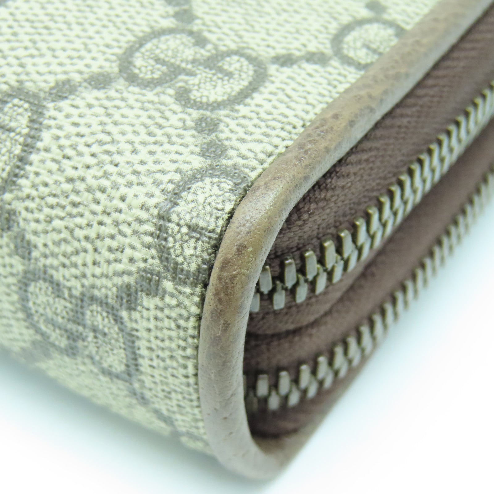 GUCCI 塗層帆布/牛皮皮革Ophidia Shoulder Bag金扣肩背袋啡色