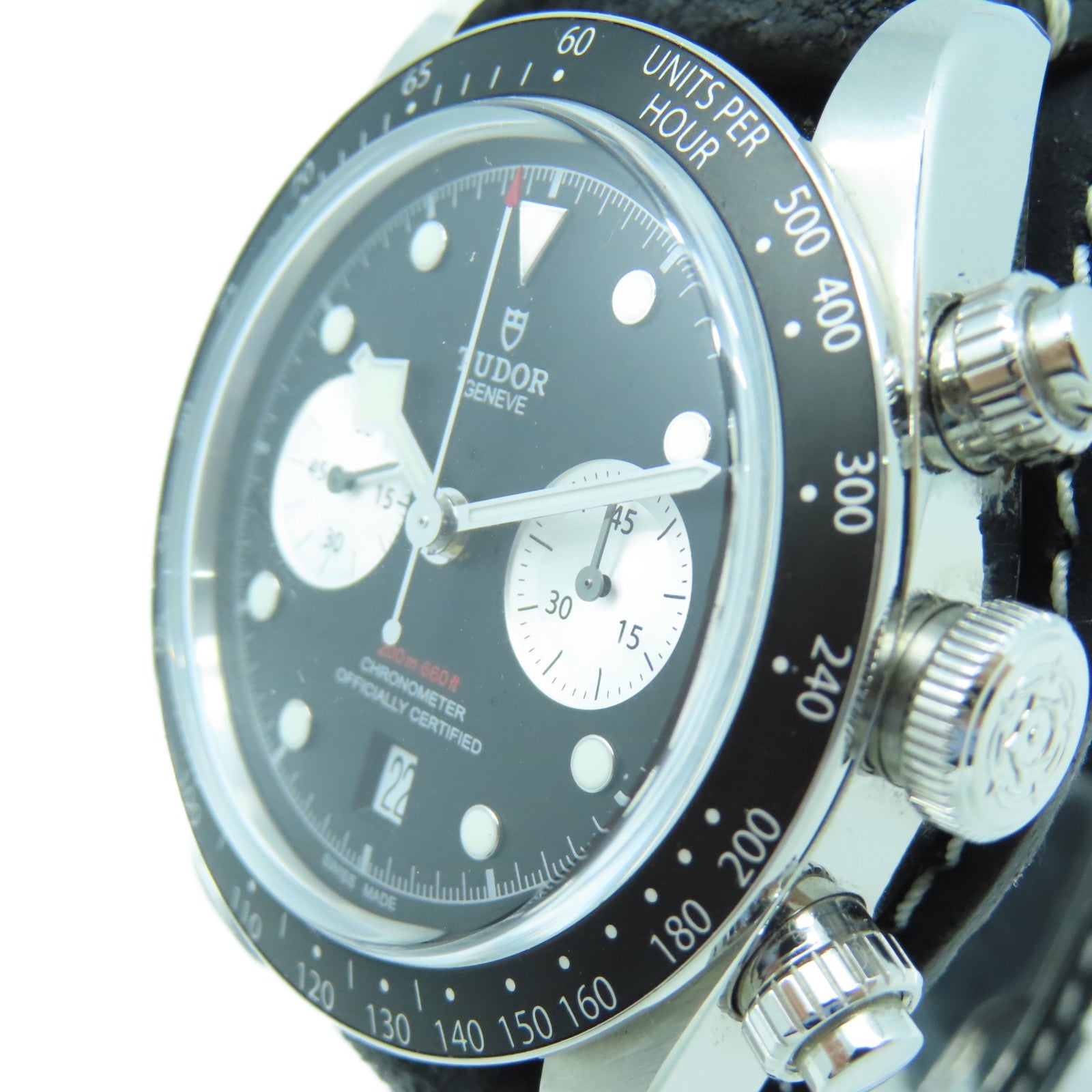 TUDOR Black Bay Chrono不鏽鋼手錶自動機芯黑色