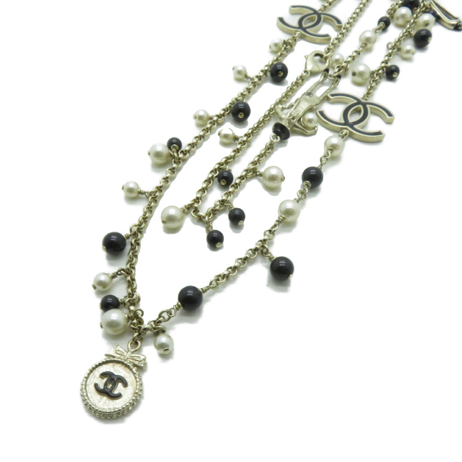 CHANEL 金属Necklaces项链金色/黑色