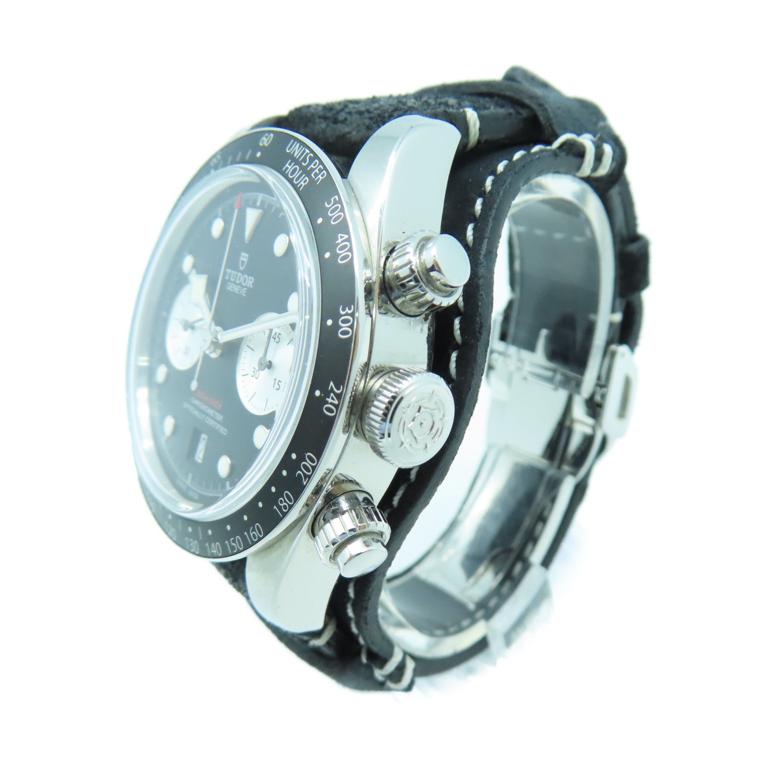 TUDOR Black Bay Chrono不鏽鋼手錶自動機芯黑色