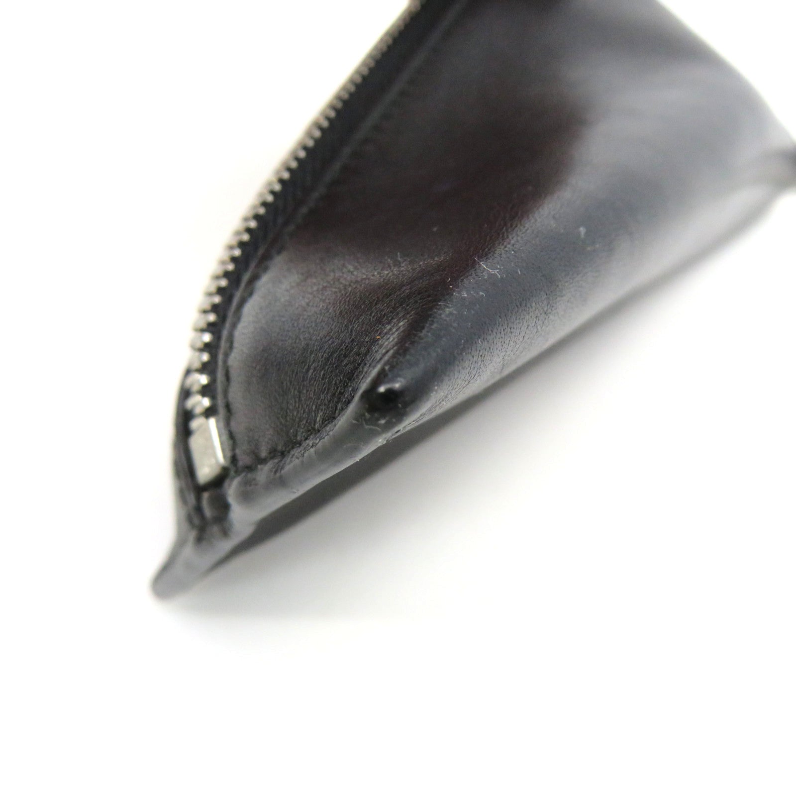 LOEWE 牛皮皮革Coin Purse拉鏈零錢包黑色