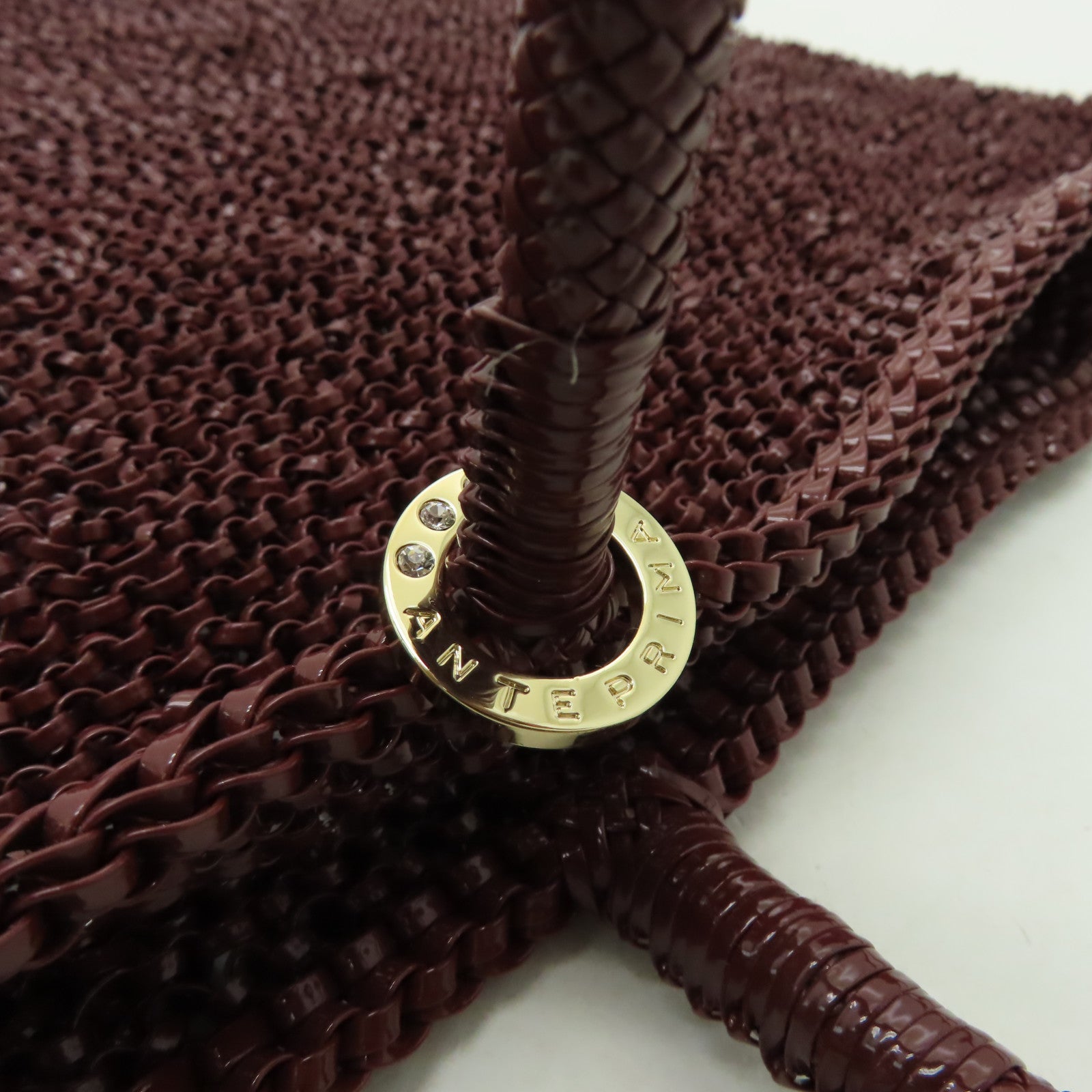 ANTEPRIMA PVC Tote Bag金扣手挽袋紅色