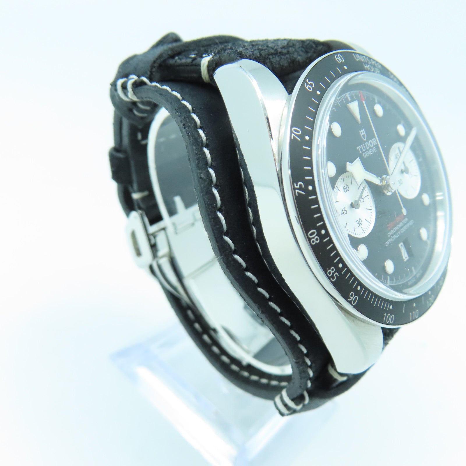 TUDOR Black Bay Chrono不鏽鋼手錶自動機芯黑色