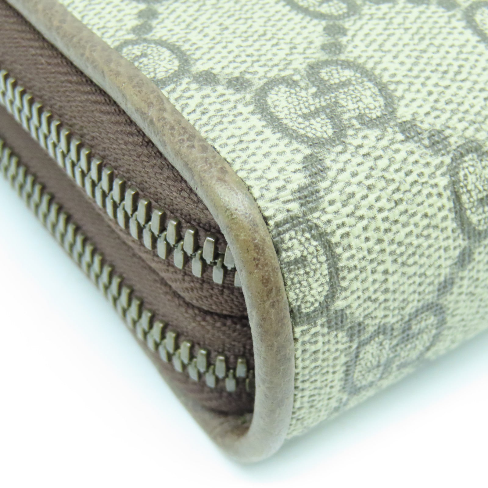 GUCCI 塗層帆布/牛皮皮革Ophidia Shoulder Bag金扣肩背袋啡色