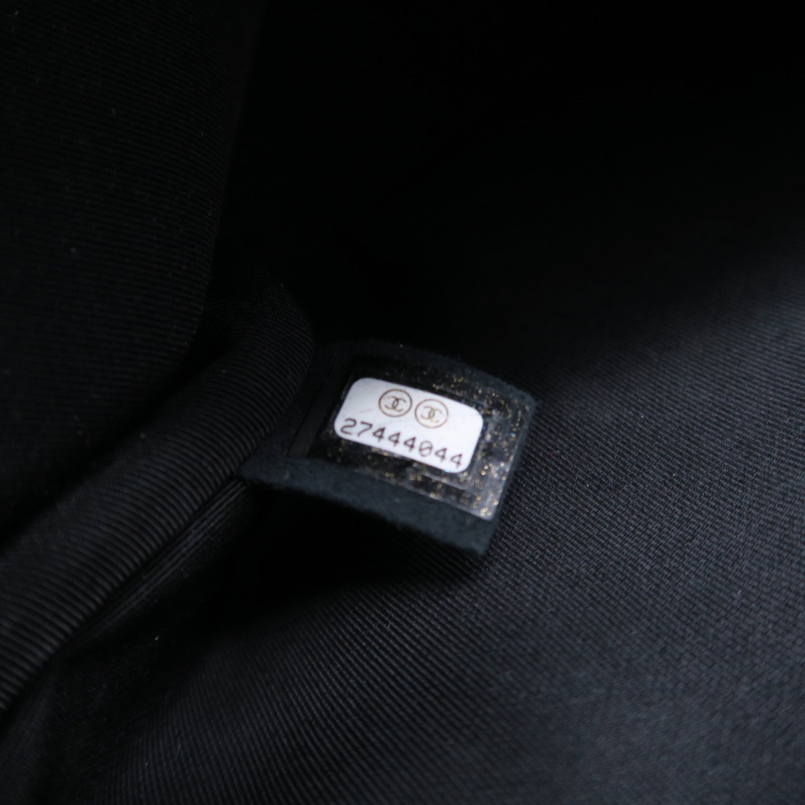 CHANEL 菱格牛皮皮革Chain Shoulder Bag金扣鏈帶肩背袋黑色