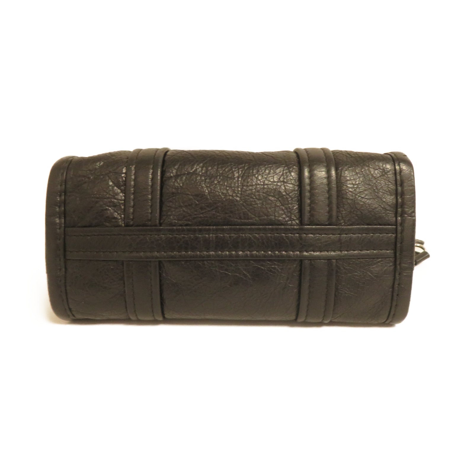 BALENCIAGA 牛皮皮革Shopper Bazar金扣手挽肩背兩用袋黑色