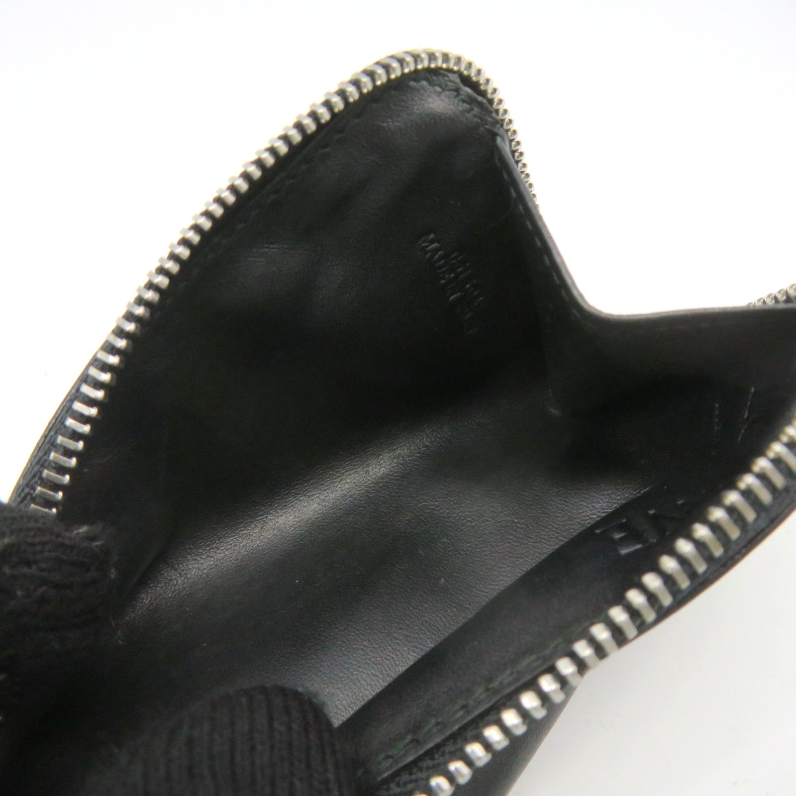 LOEWE 牛皮皮革Coin Purse拉鏈零錢包黑色