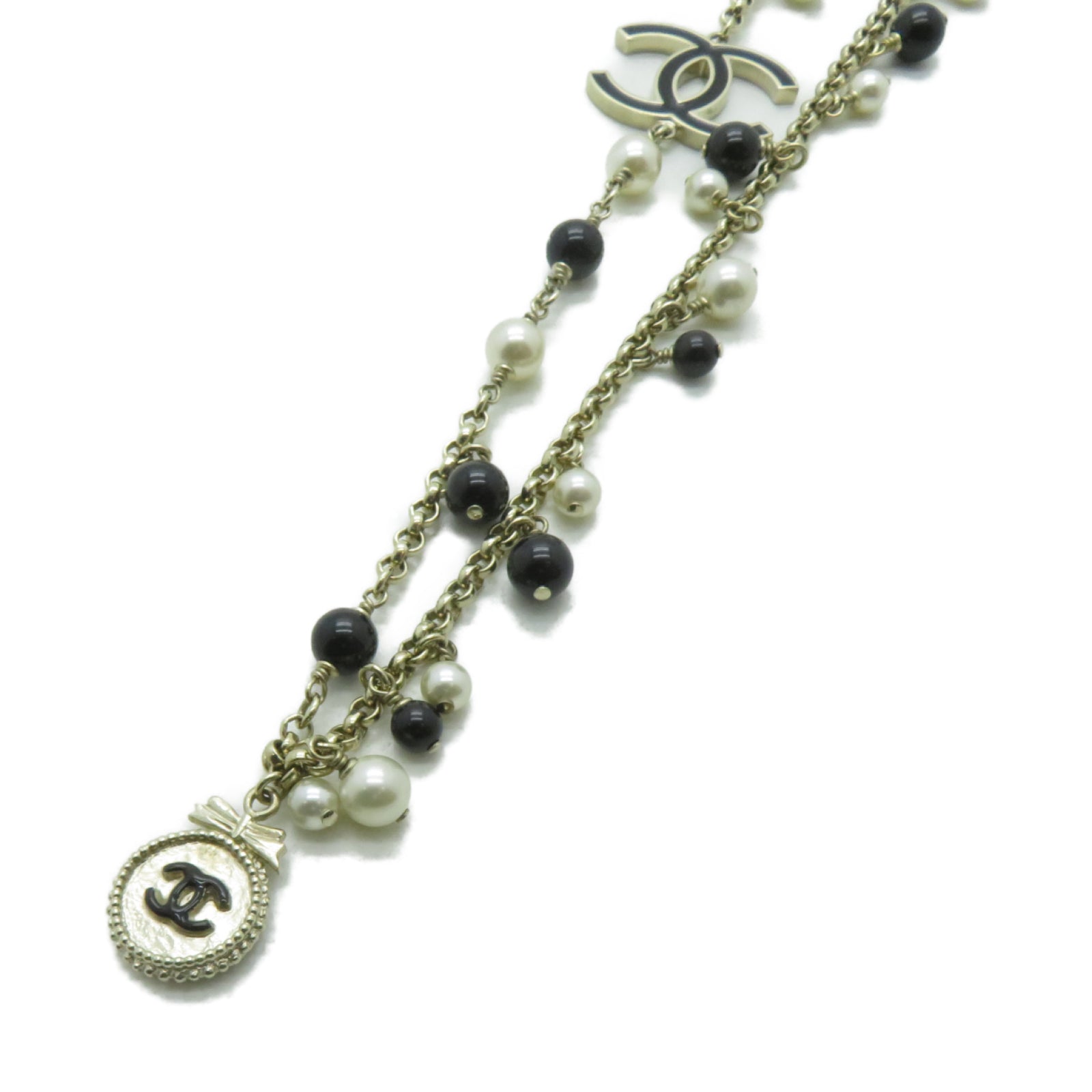 CHANEL 金属Necklaces项链金色/黑色