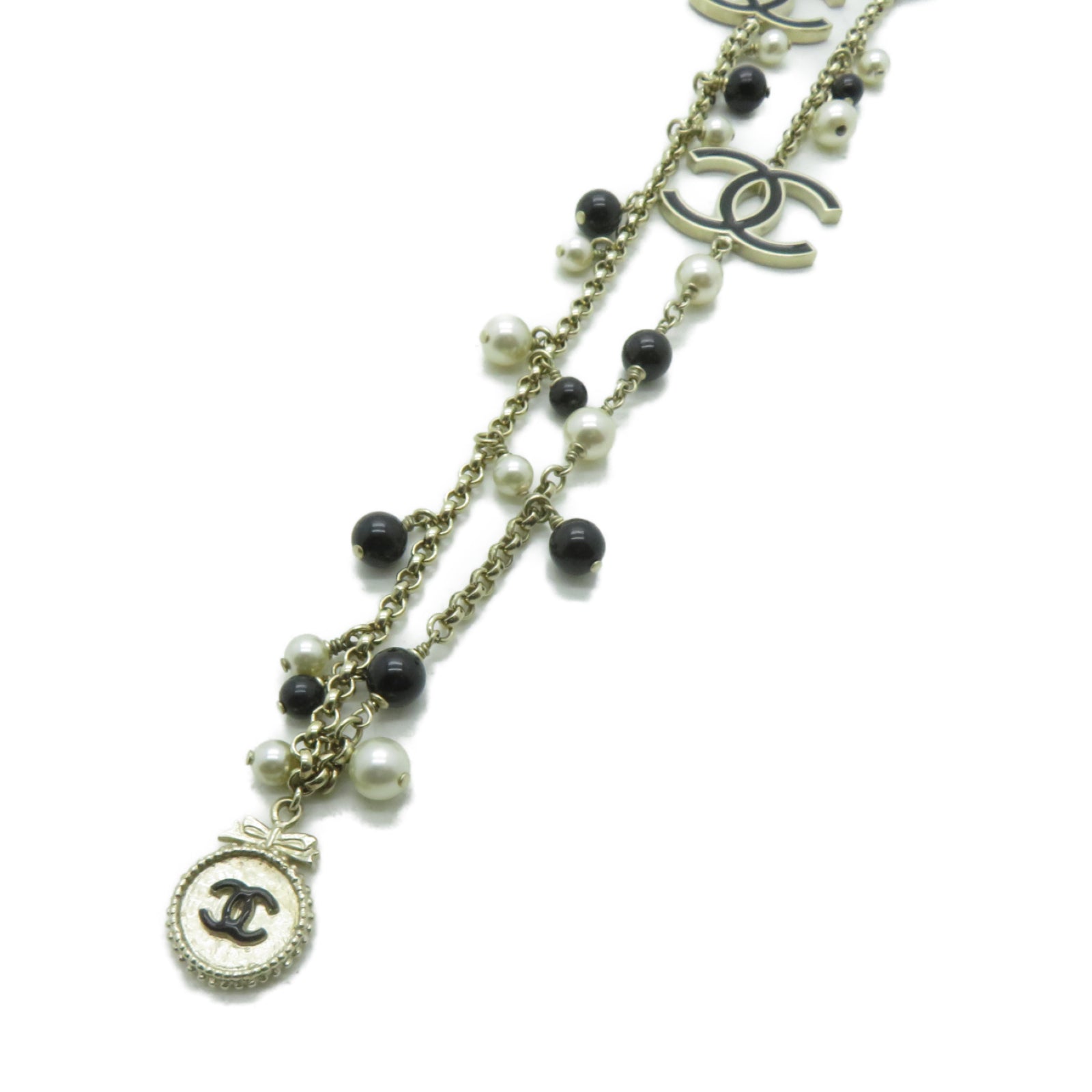 CHANEL 金属Necklaces项链金色/黑色