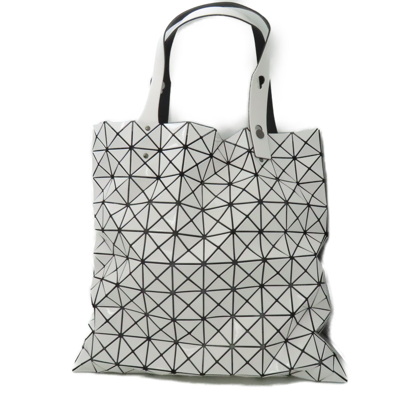 ISSEY MIYAKE PVC Tote Bag銀扣手挽袋白色