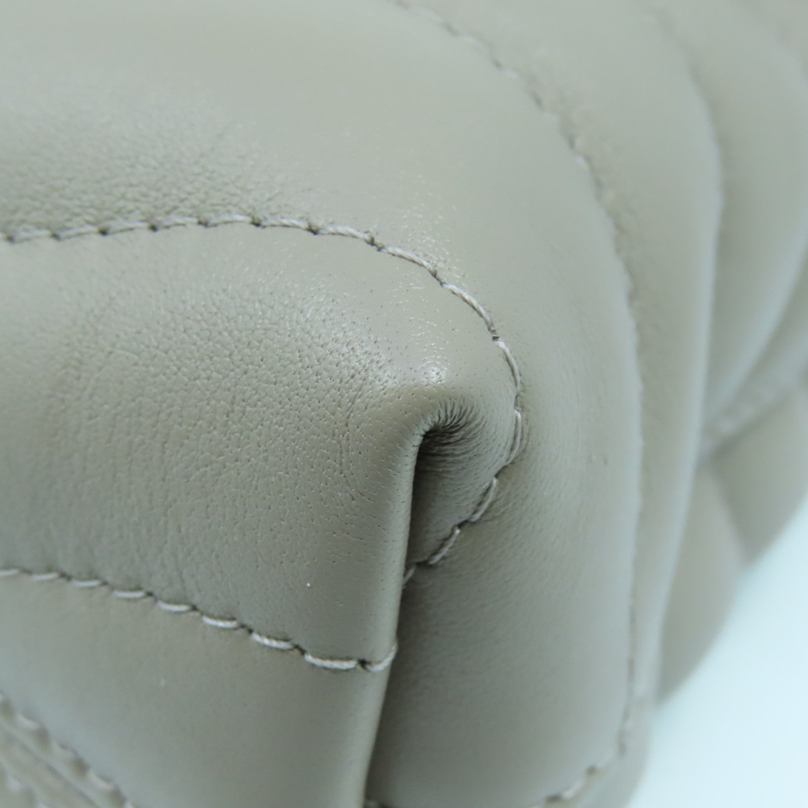 LOUIS VUITTON 牛皮皮革NEW WAVE金扣肩背袋灰褐色