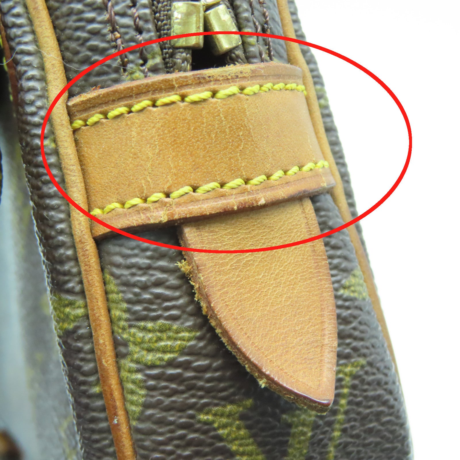 LOUIS VUITTON Monogram Pochette Marly Bandouliere金扣肩背袋啡色