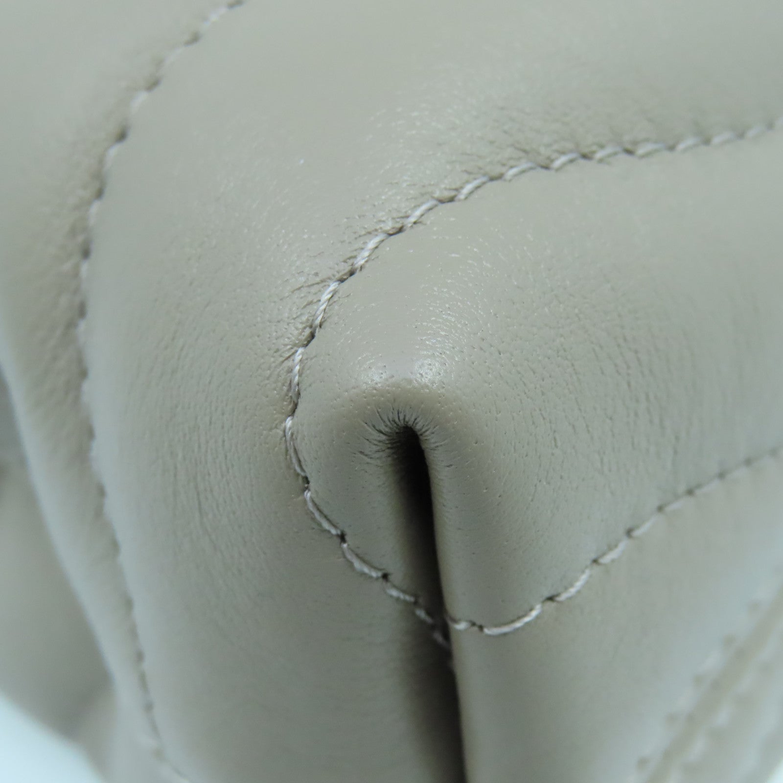 LOUIS VUITTON 牛皮皮革NEW WAVE金扣肩背袋灰褐色
