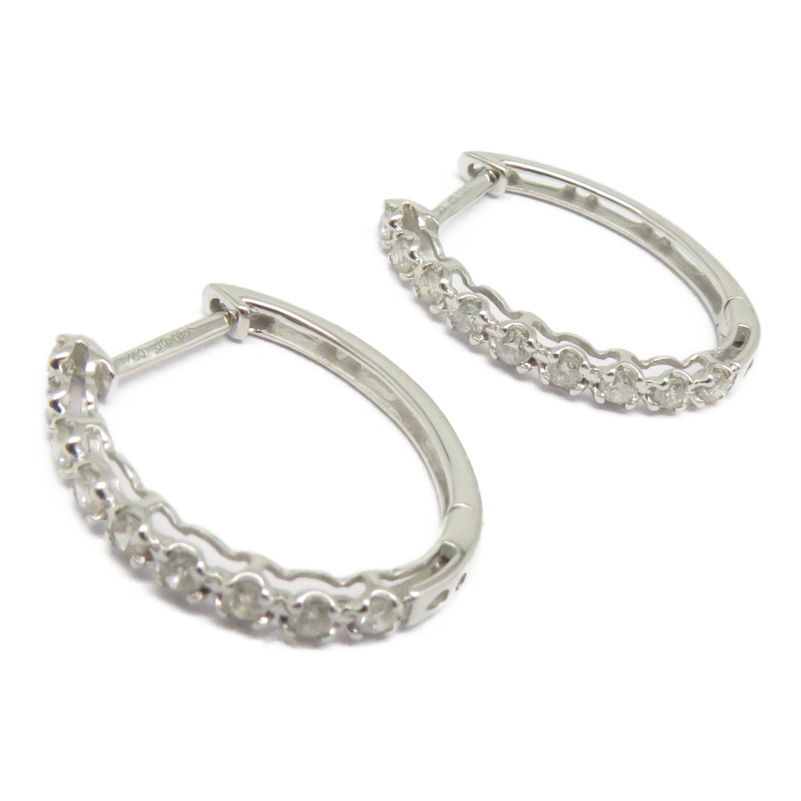 JEWELRY 18K白金Diamond Earrings 0.36ct鑽石耳環