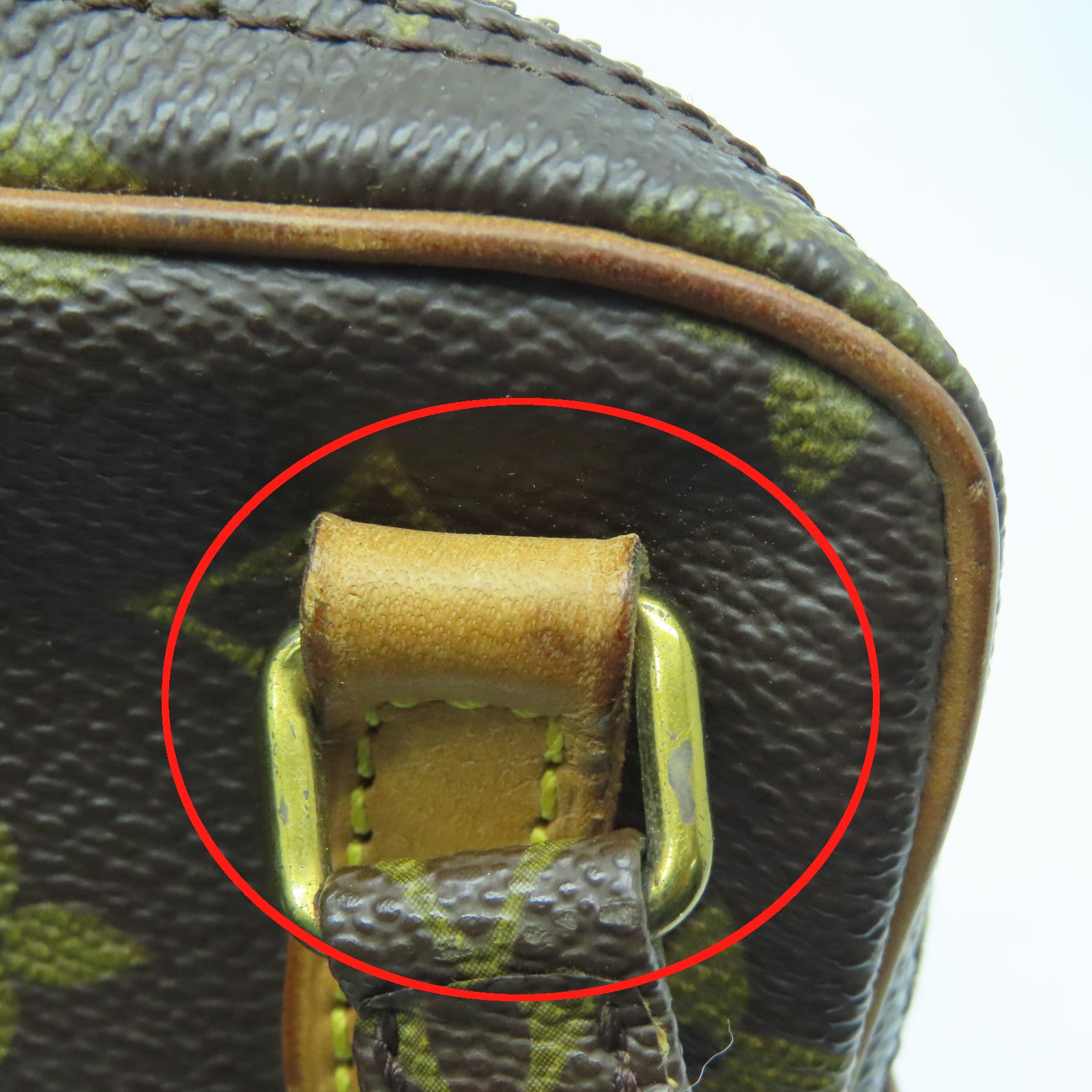 LOUIS VUITTON Monogram Pochette Marly Bandouliere金扣肩背袋啡色