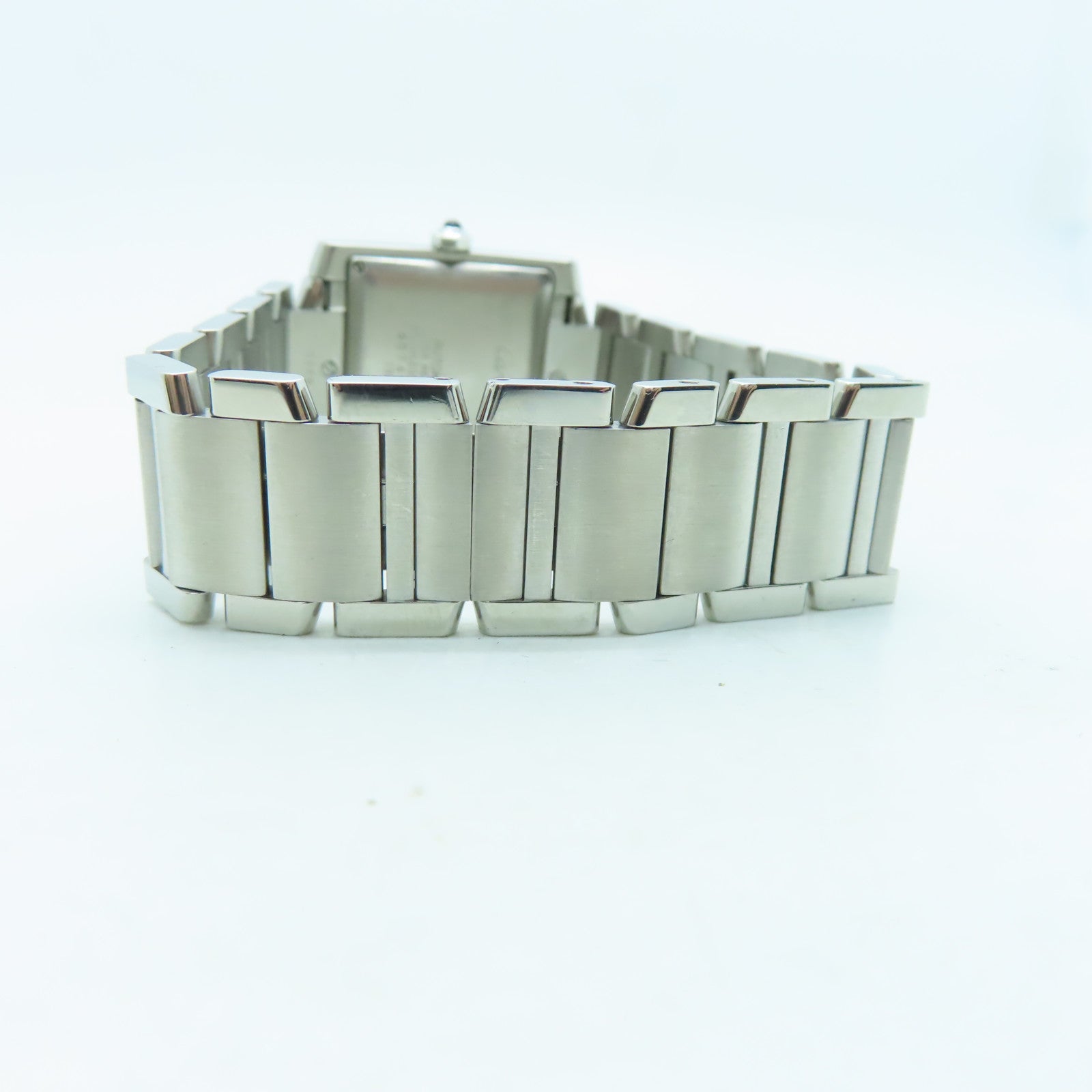 CARTIER Tank Francaise不鏽鋼手錶自動機芯白色