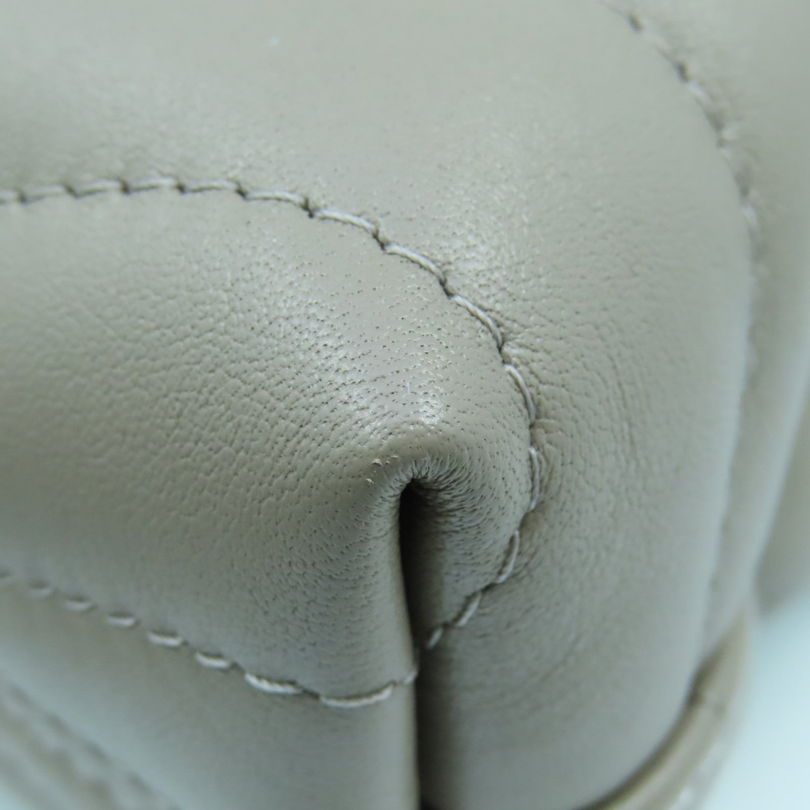 LOUIS VUITTON 牛皮皮革NEW WAVE金扣肩背袋灰褐色