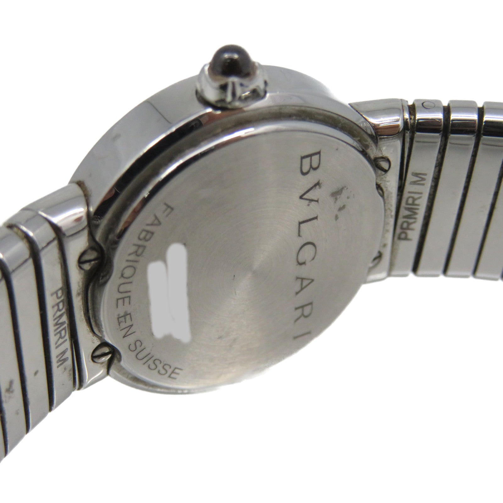 BVLGARI 【激減優惠】不鏽鋼Tubogas Watch手錶石英機芯黑色/銀色