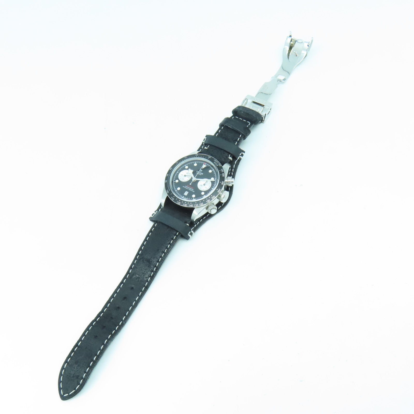 TUDOR Black Bay Chrono不鏽鋼手錶自動機芯黑色