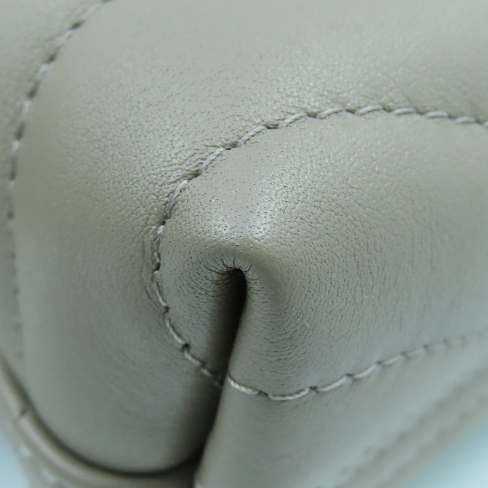 LOUIS VUITTON 牛皮皮革NEW WAVE金扣肩背袋灰褐色