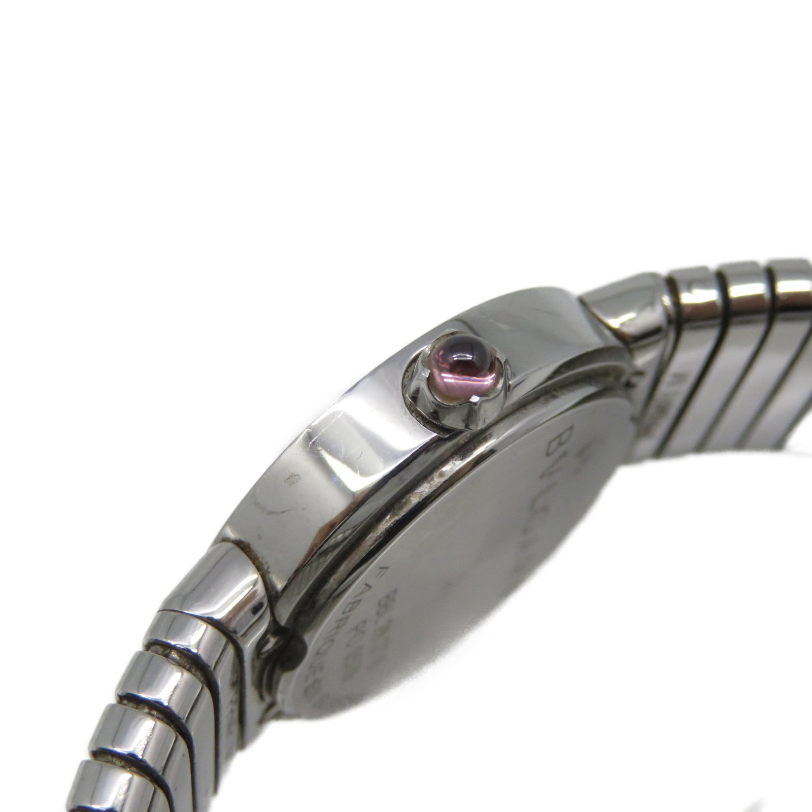 BVLGARI 【激減優惠】不鏽鋼Tubogas Watch手錶石英機芯黑色/銀色