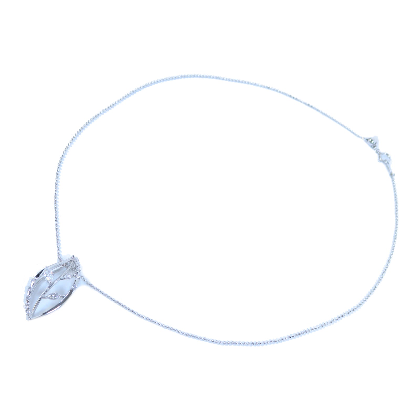 JEWELRY 18K白金Diamond Necklace 0.306ct/0.19ct鑽石項鍊