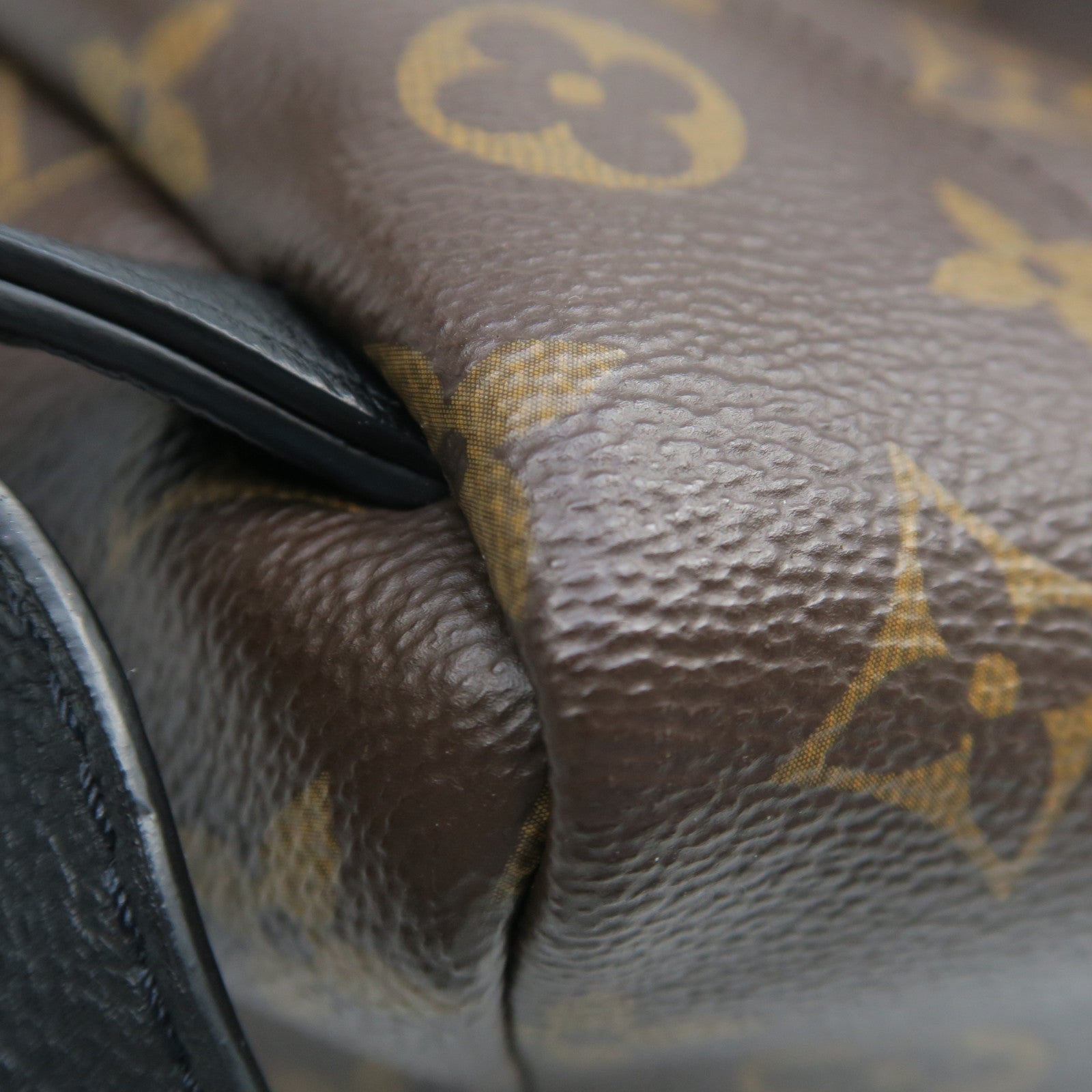 LOUIS VUITTON Monogram Palm Springs PM Gold Buckle Backpack Brown